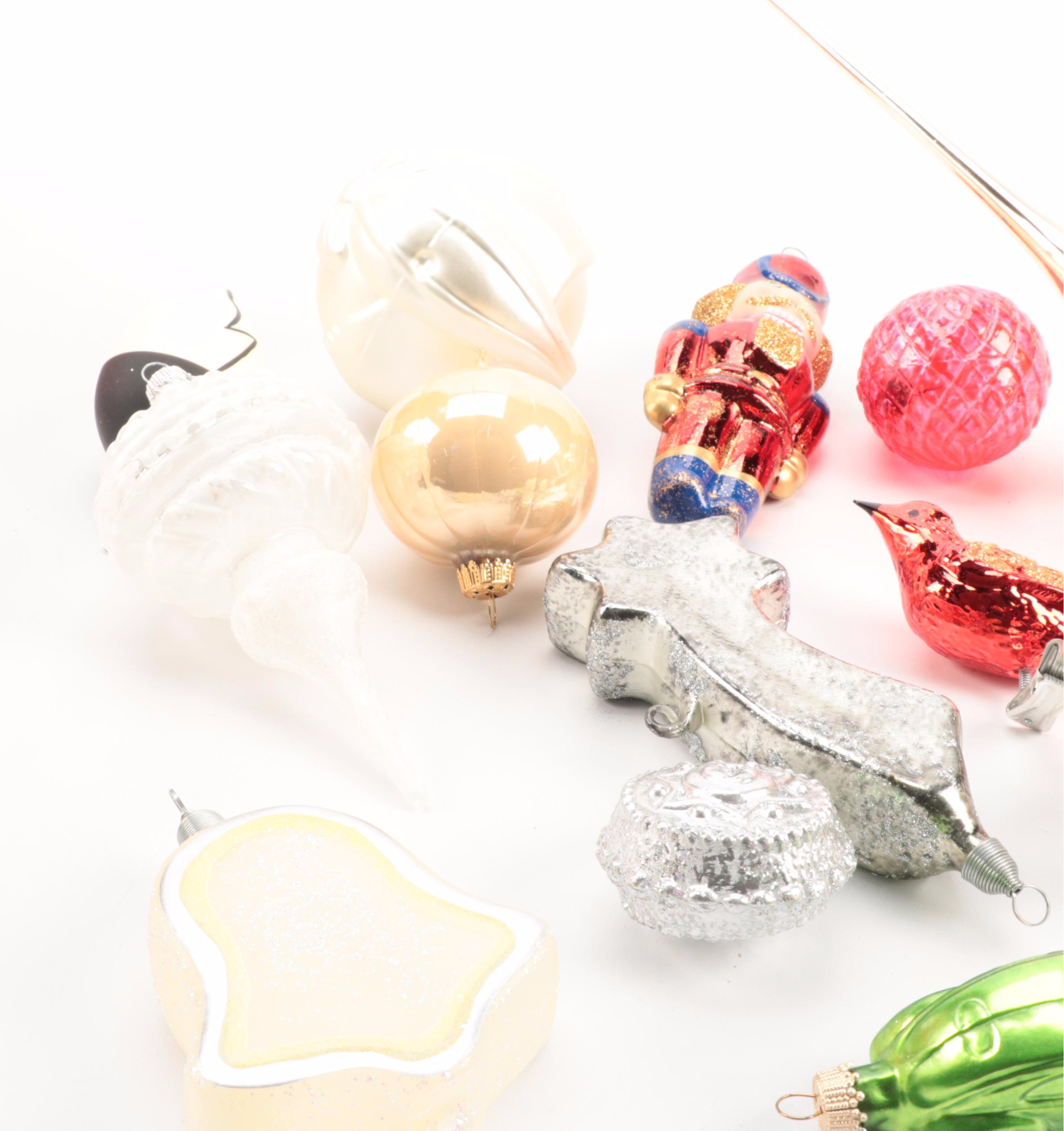 Santa Cookie Jar with Royal Doulton Mug and Ornaments