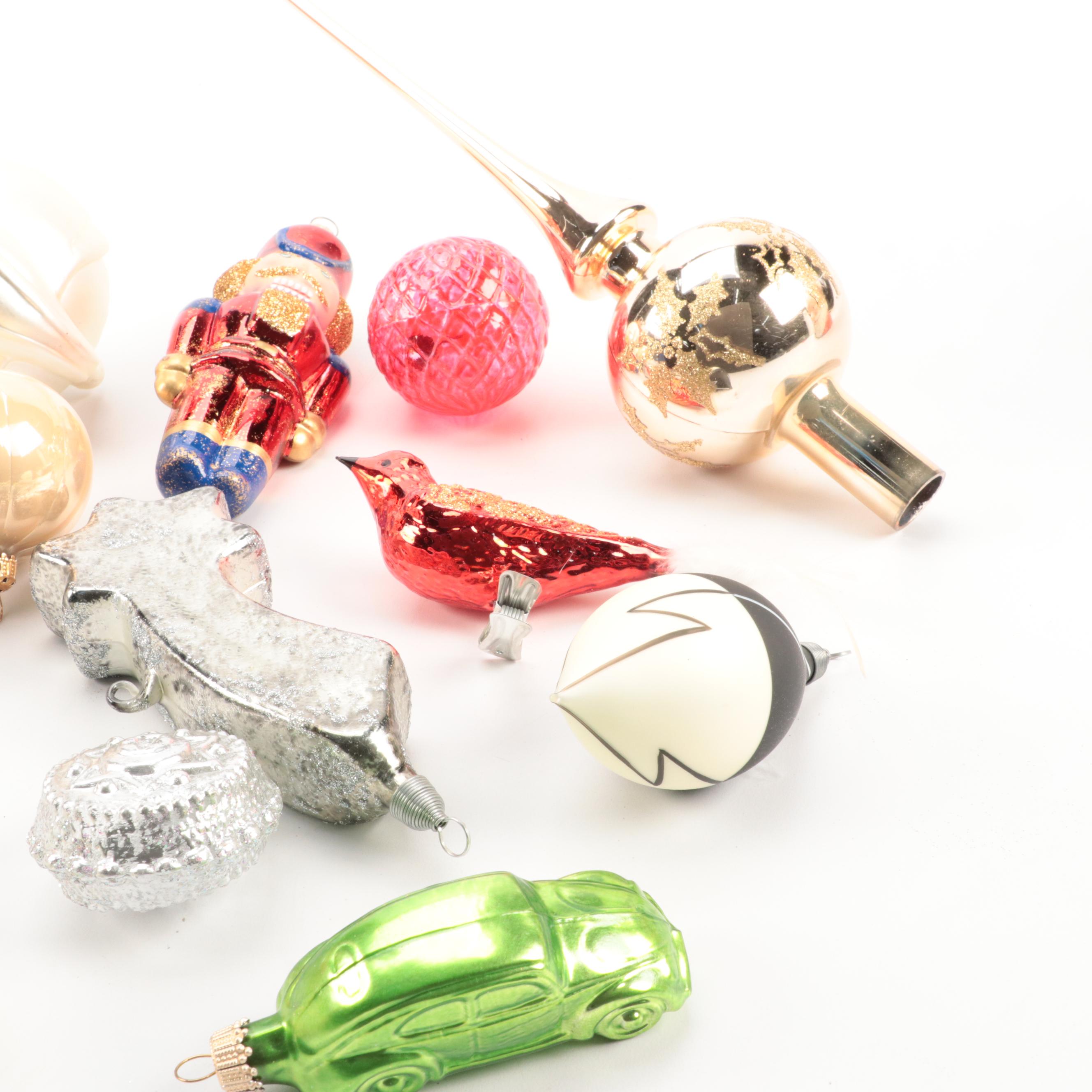 Santa Cookie Jar with Royal Doulton Mug and Ornaments