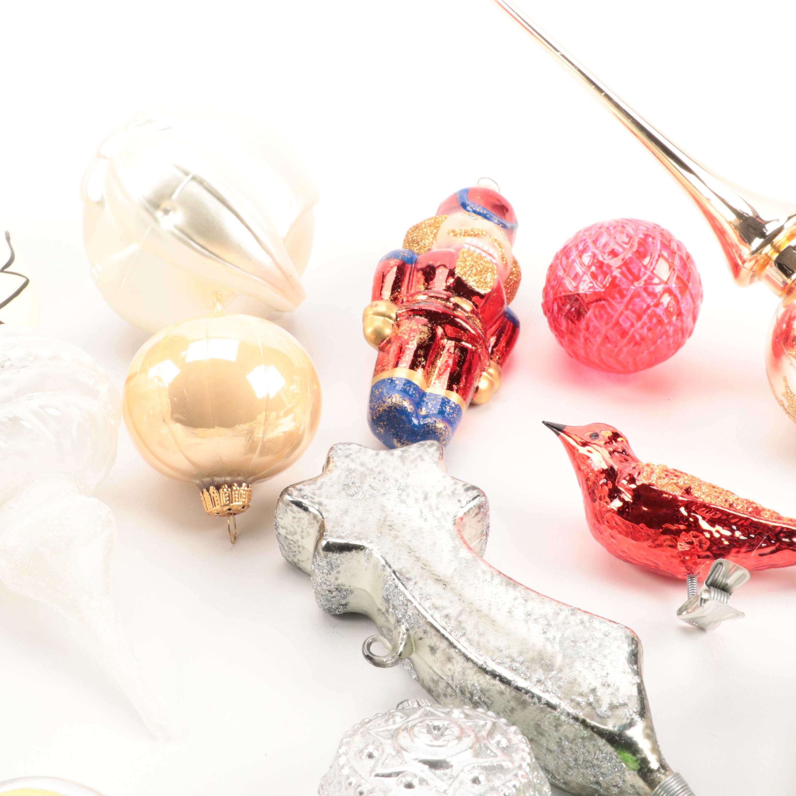 Santa Cookie Jar with Royal Doulton Mug and Ornaments