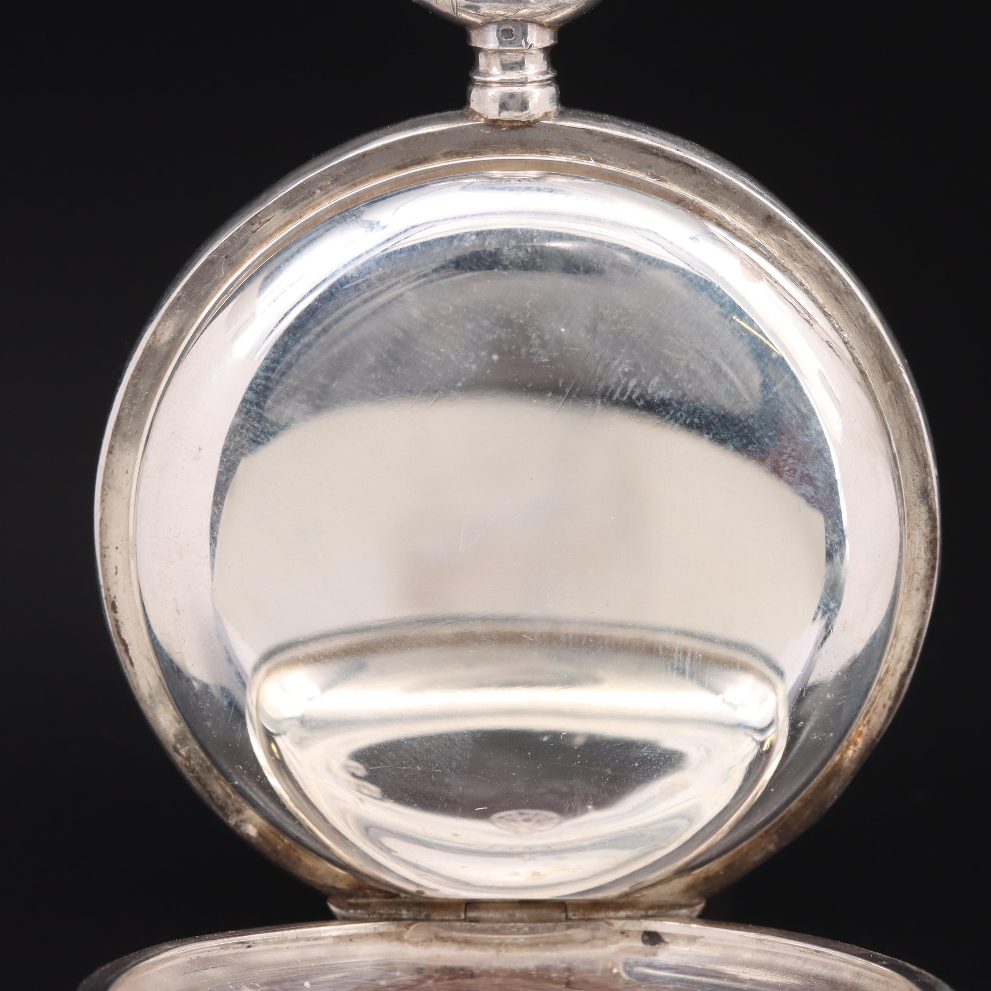 Vintage Omega 900 Silver Pocket Watch and Chronograph