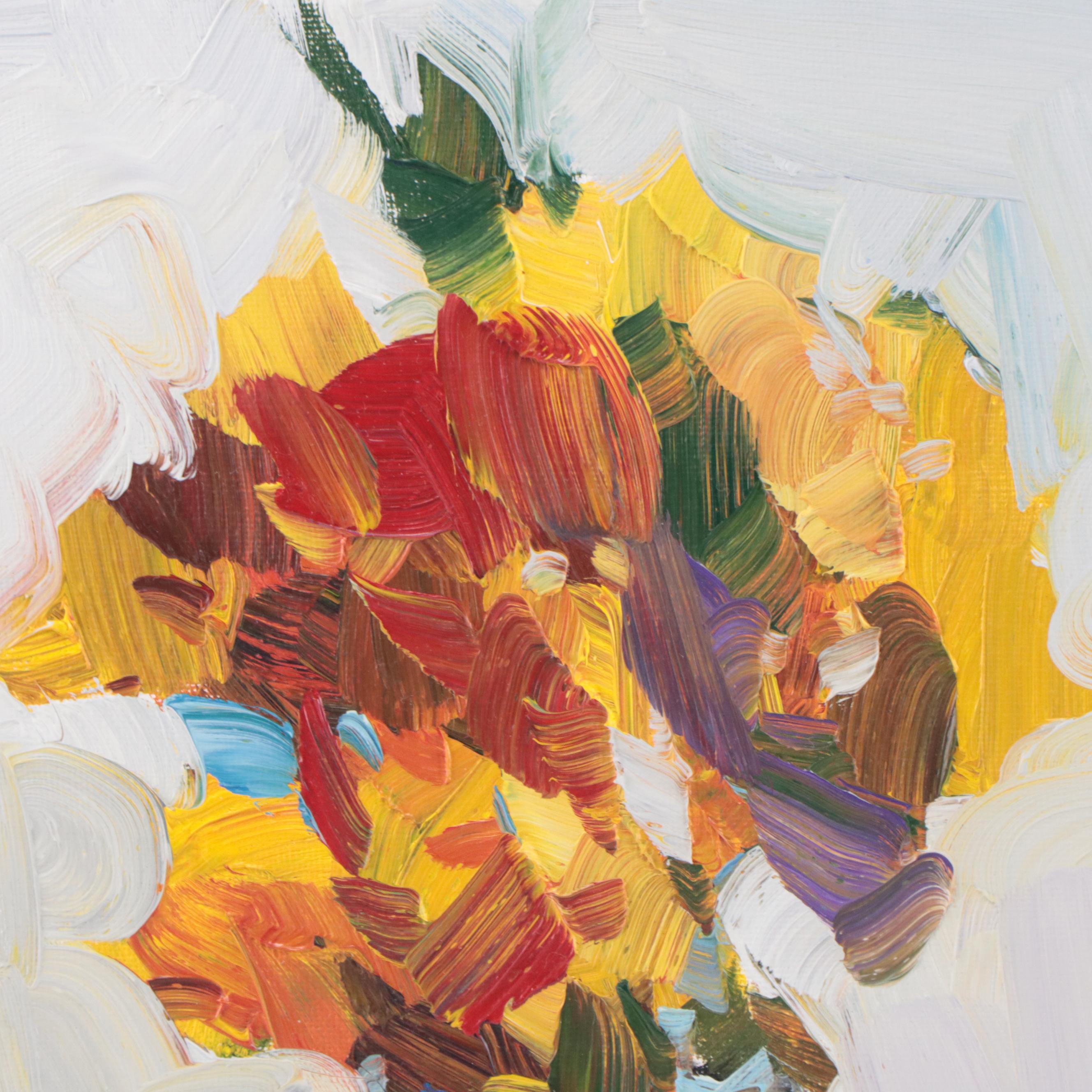 Jose Trujillo Oil Painting "The Glass Vase," 2023