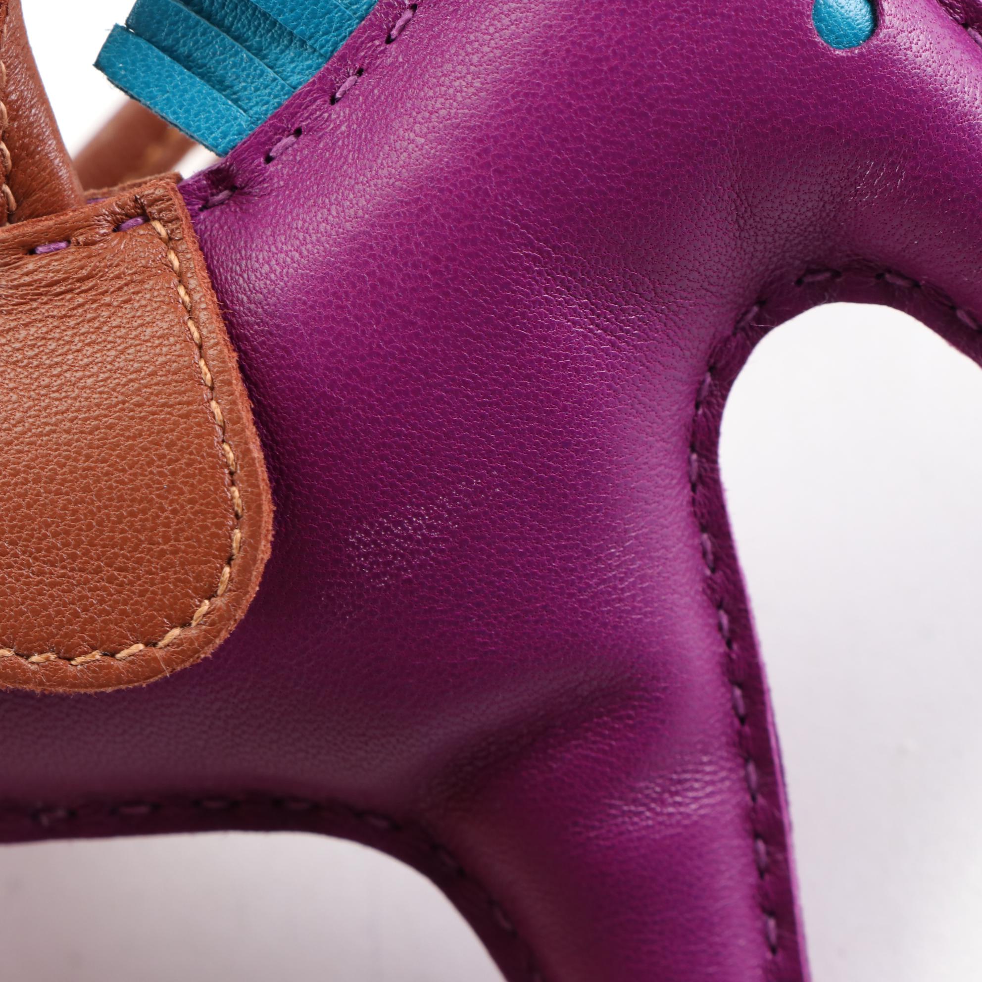 Hermès Rodeo Leather Horse Bag Charm with Box