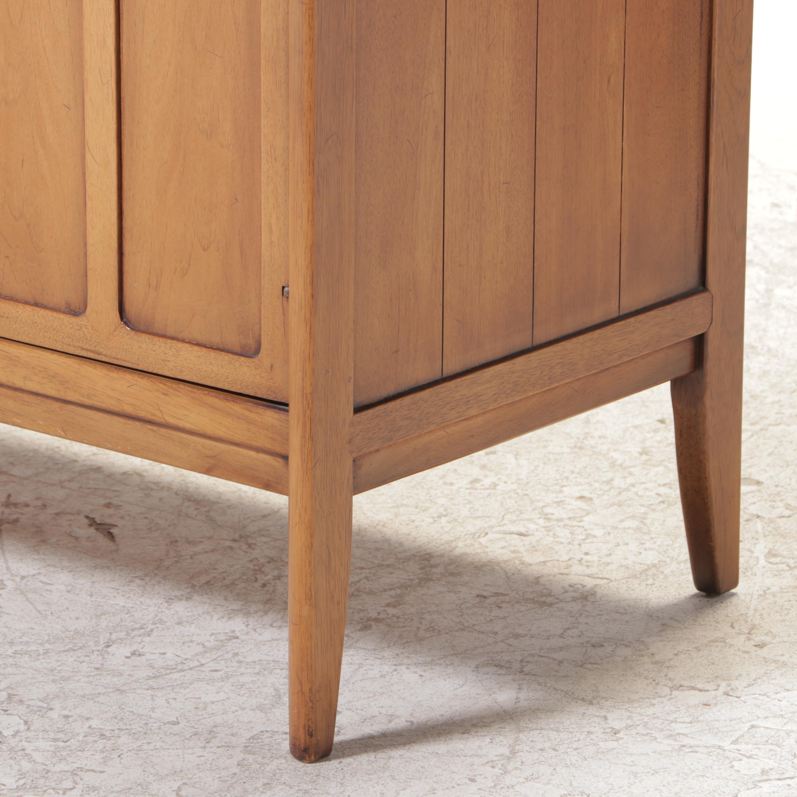 Drexel "Meridian" Mid Century Modern Butternut and Pecan Credenza