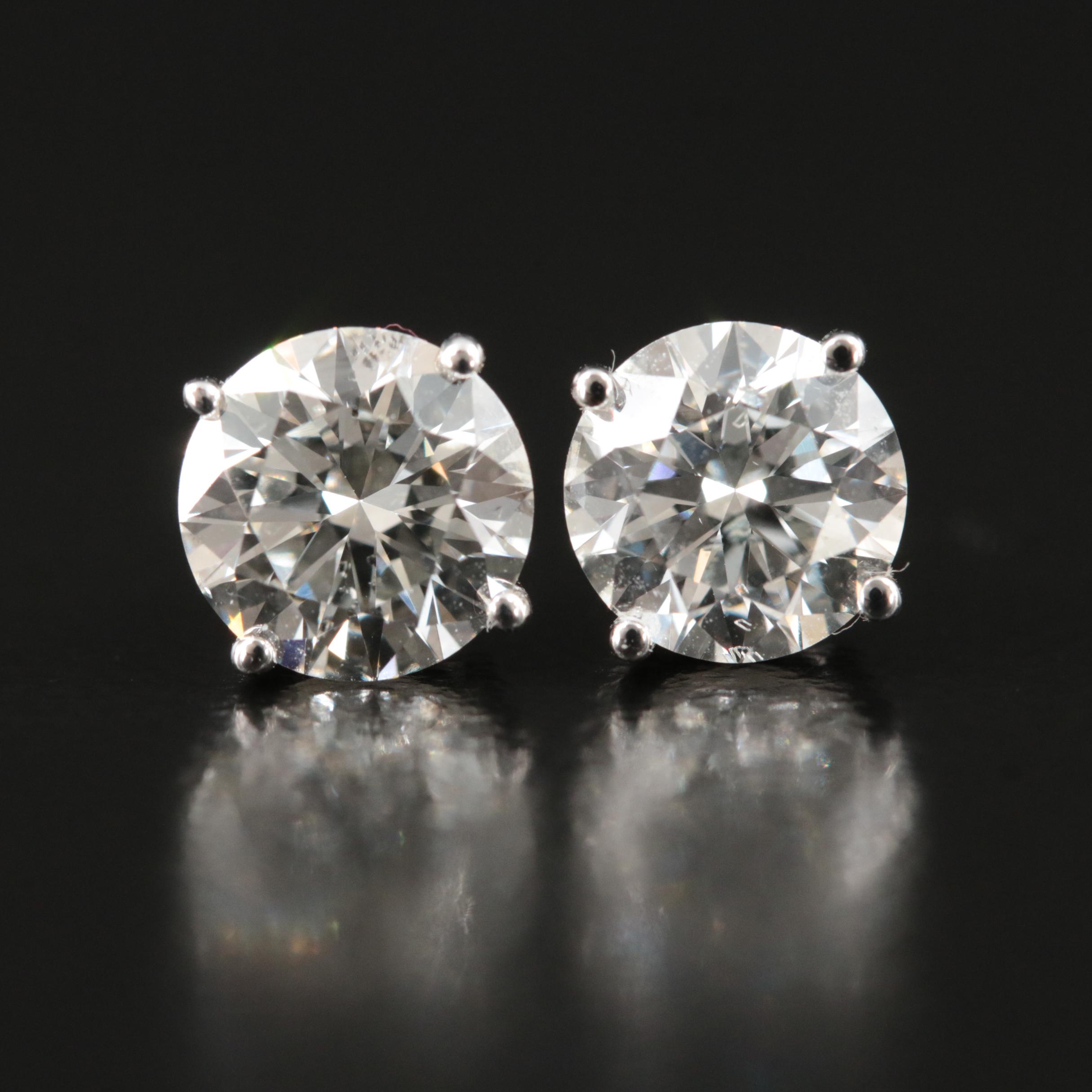 14K 2.00 CTW Lab Grown Diamond Stud Earrings