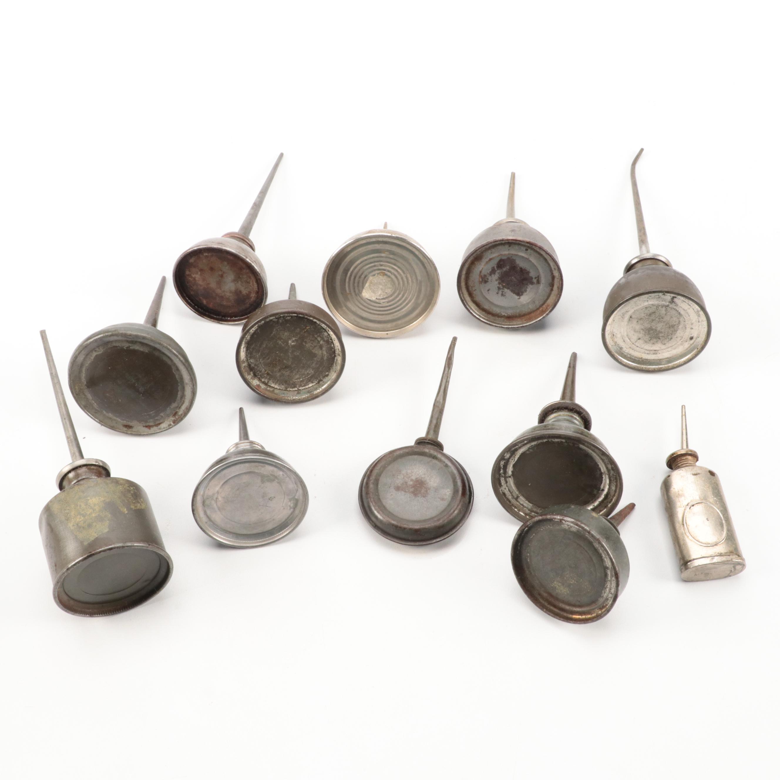 Metal Oil Cans, Early to Mid-20th Century