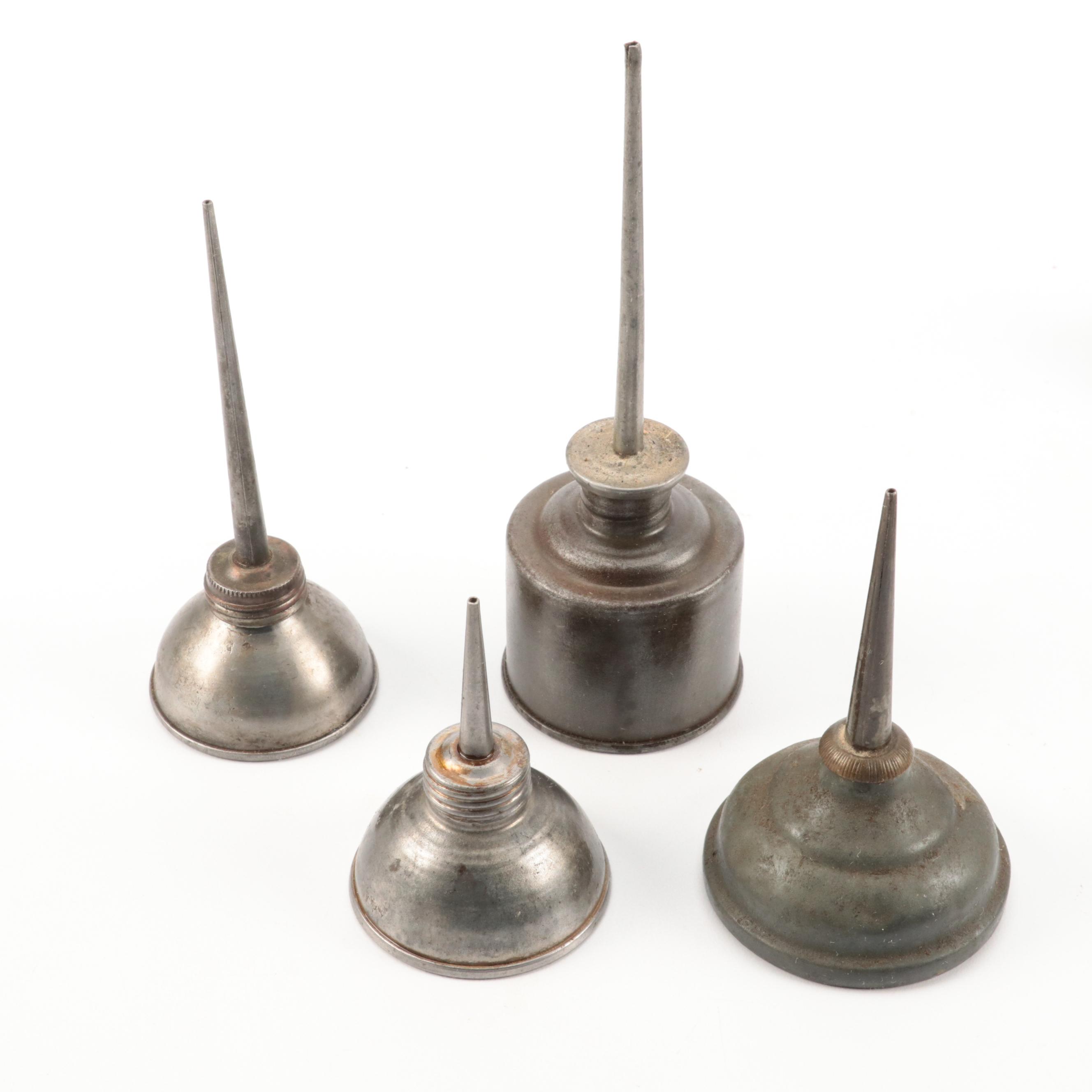 Metal Oil Cans, Early to Mid-20th Century