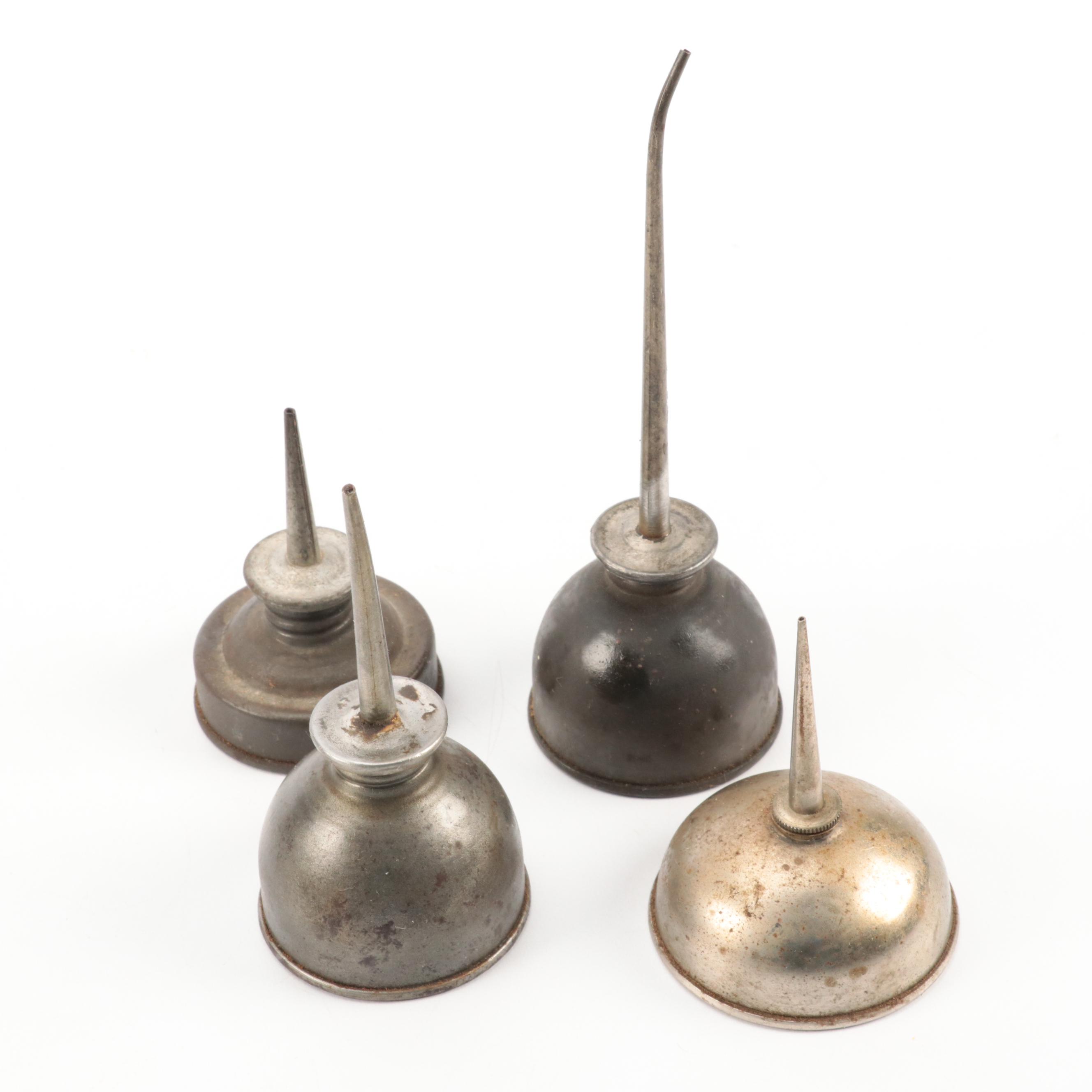 Metal Oil Cans, Early to Mid-20th Century