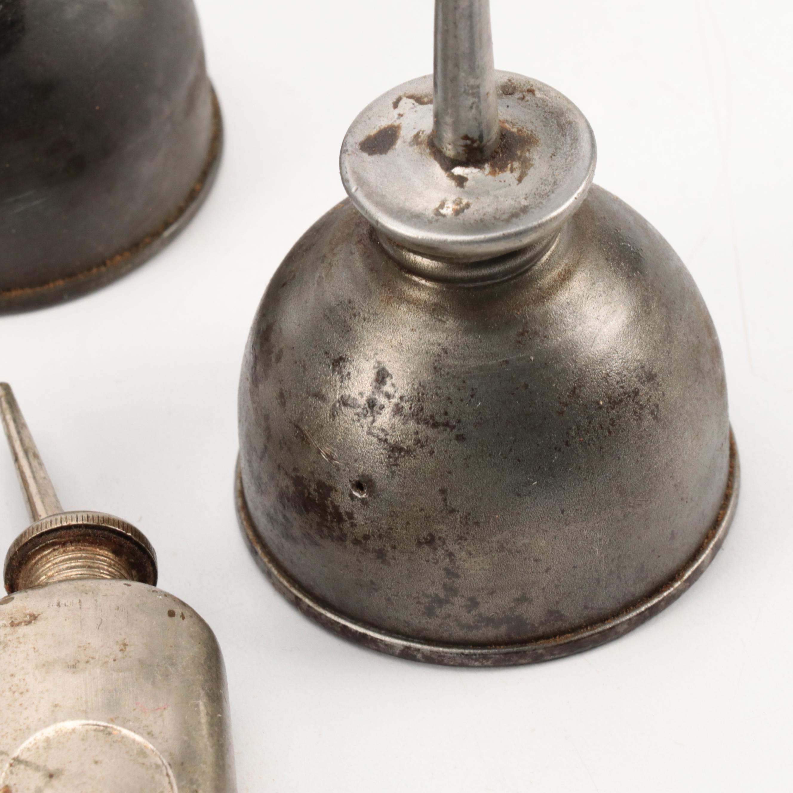 Metal Oil Cans, Early to Mid-20th Century