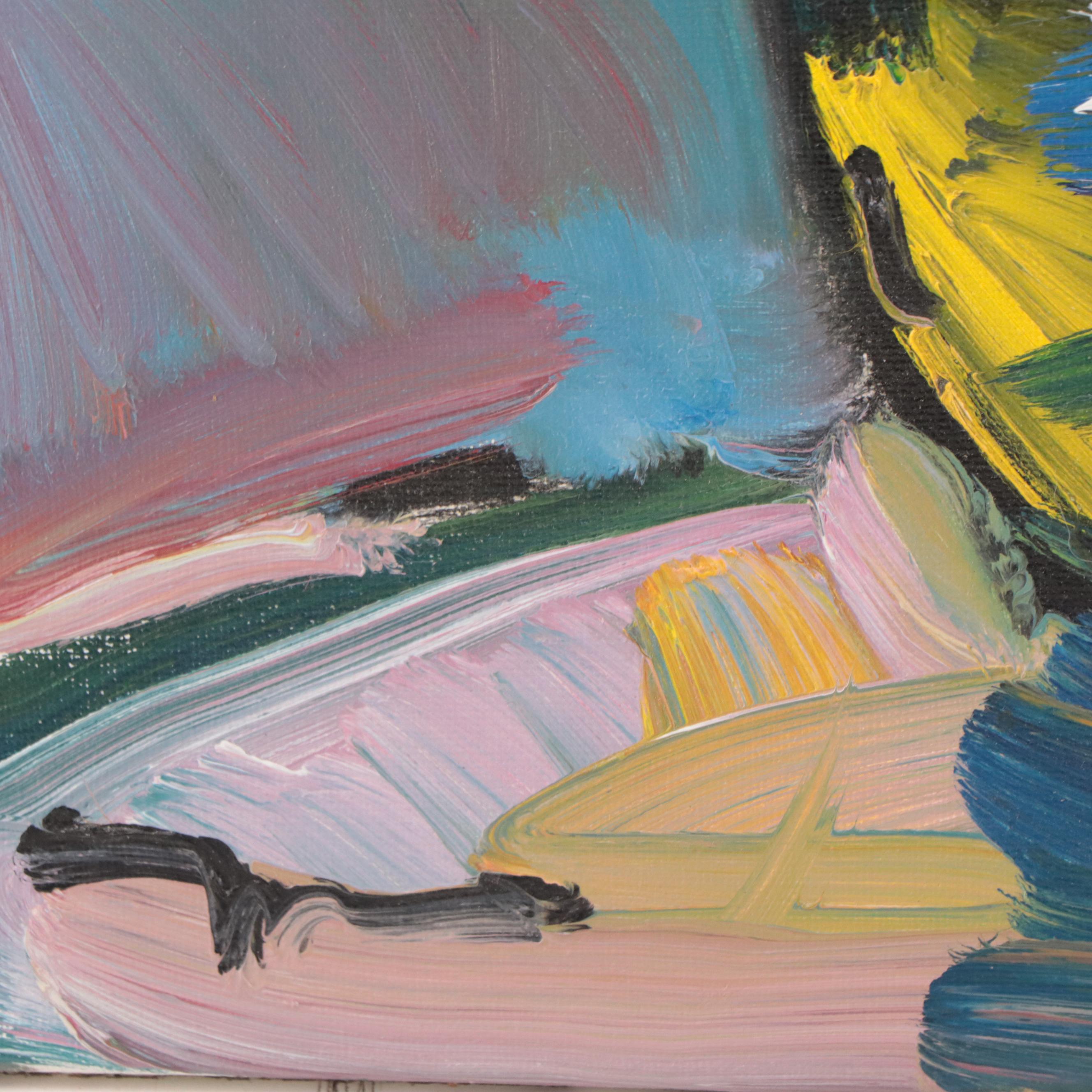 Jose Trujillo Oil Painting "Roses," 2018