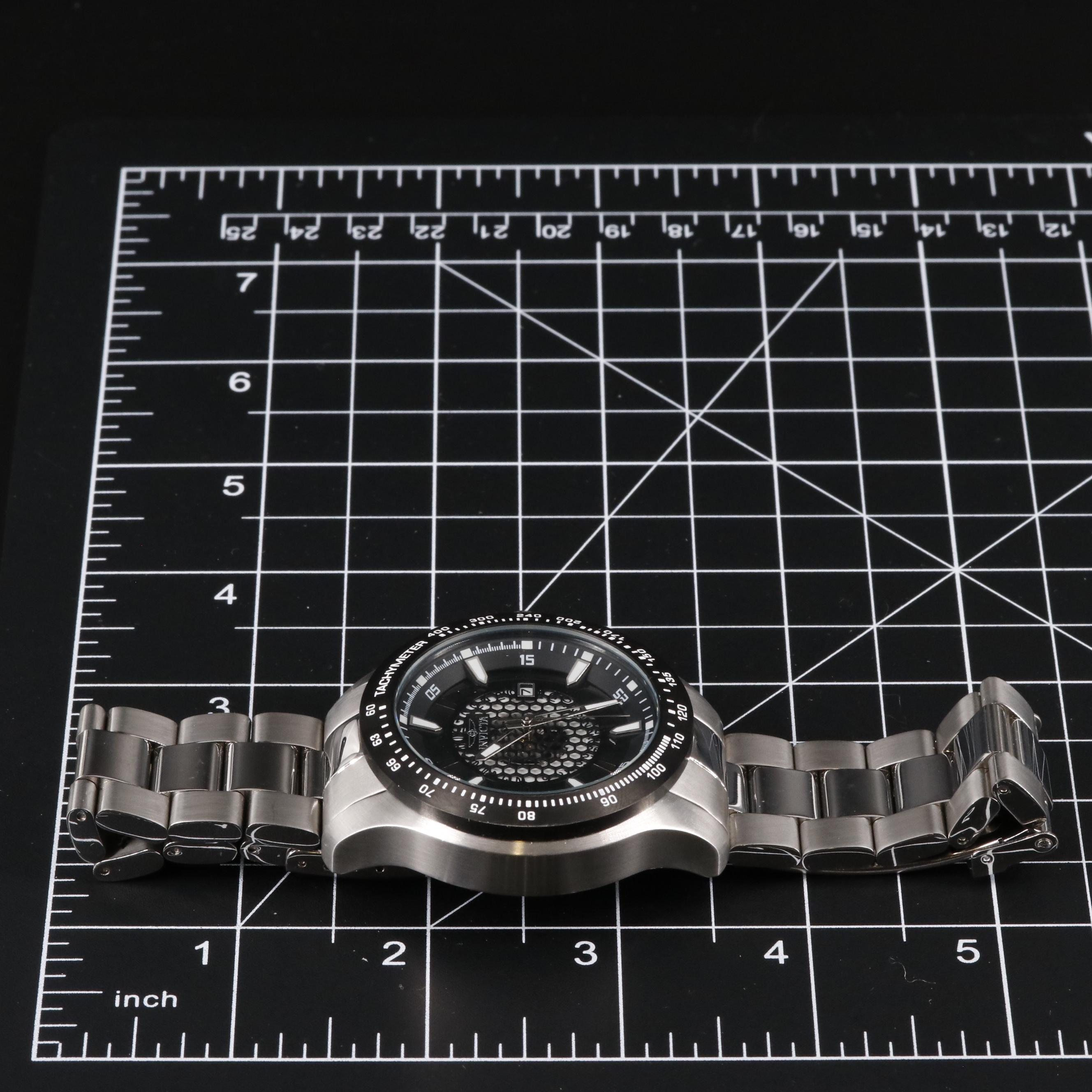 Invicta Speedway Stainless Steel Date Watch
