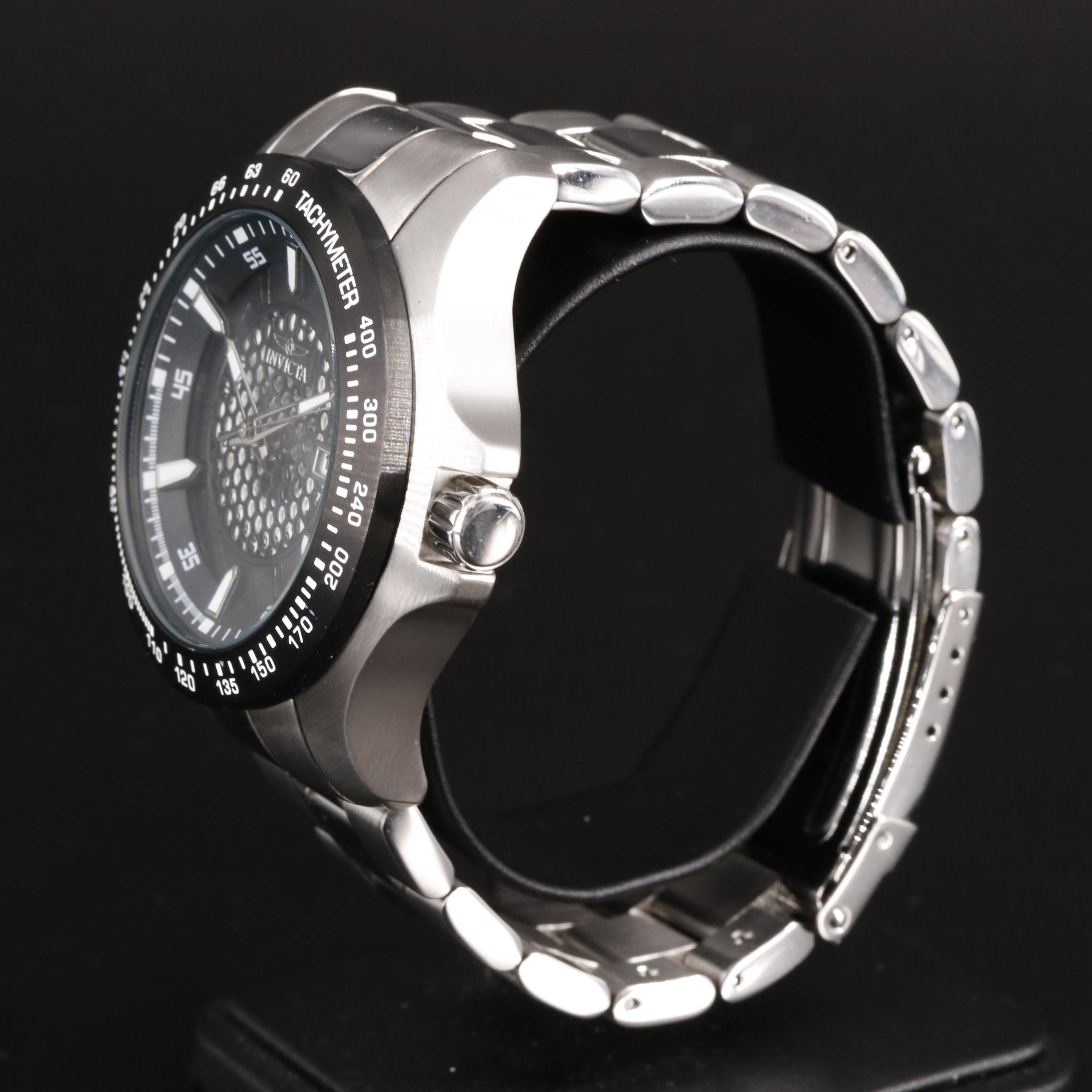Invicta Speedway Stainless Steel Date Watch