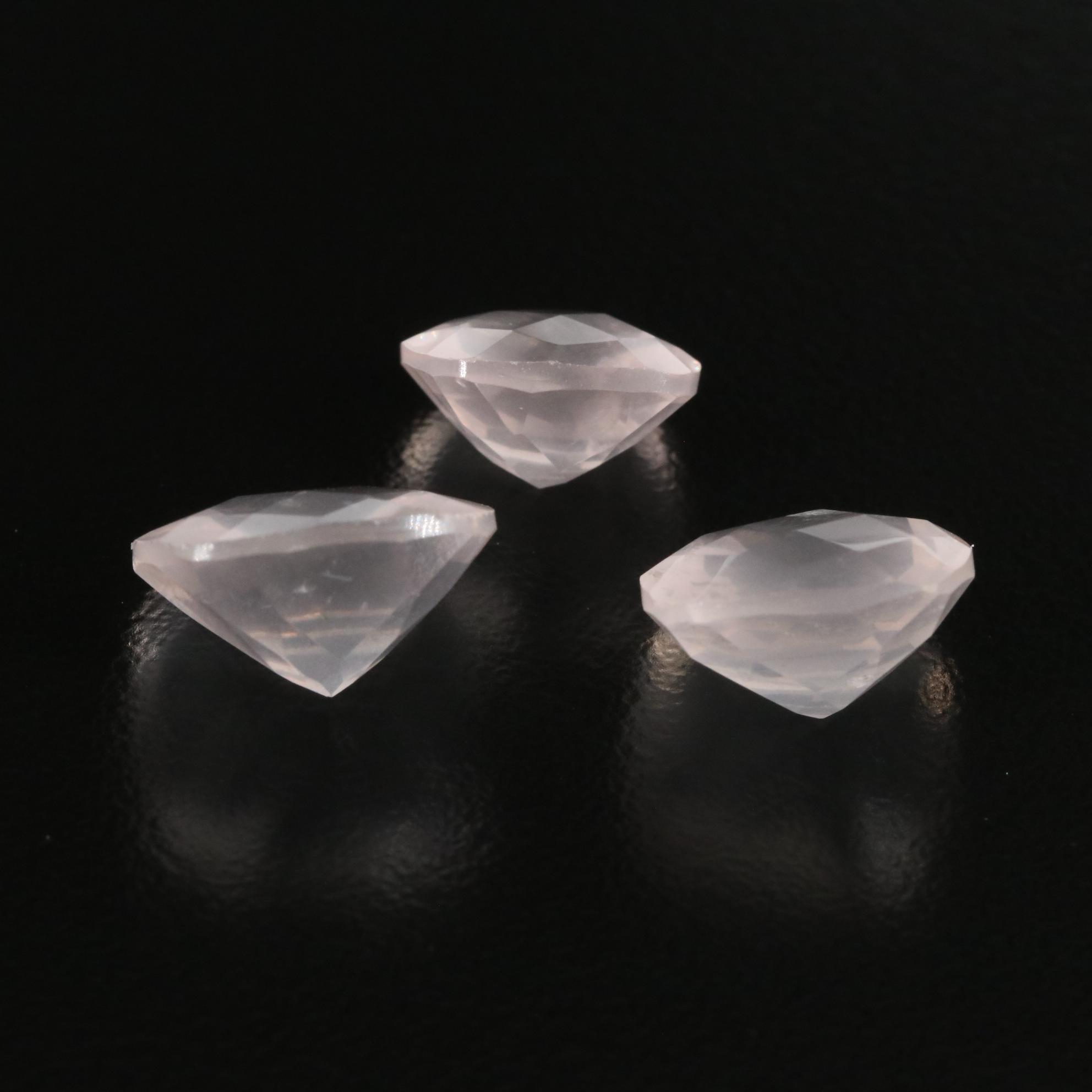 Loose 13.52 CTW Rose Quartz Lot