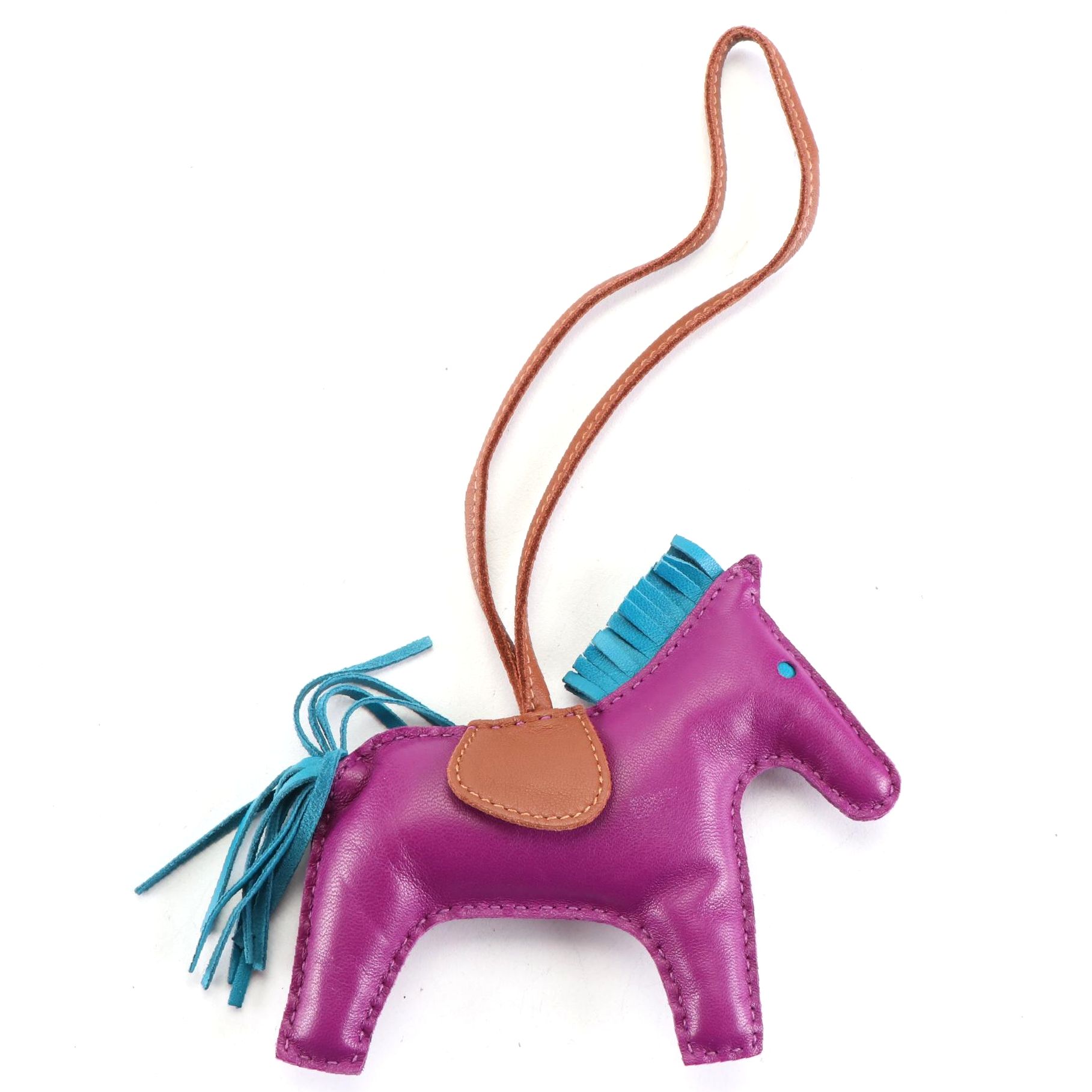 Hermès Rodeo Leather Horse Bag Charm with Box EBTH