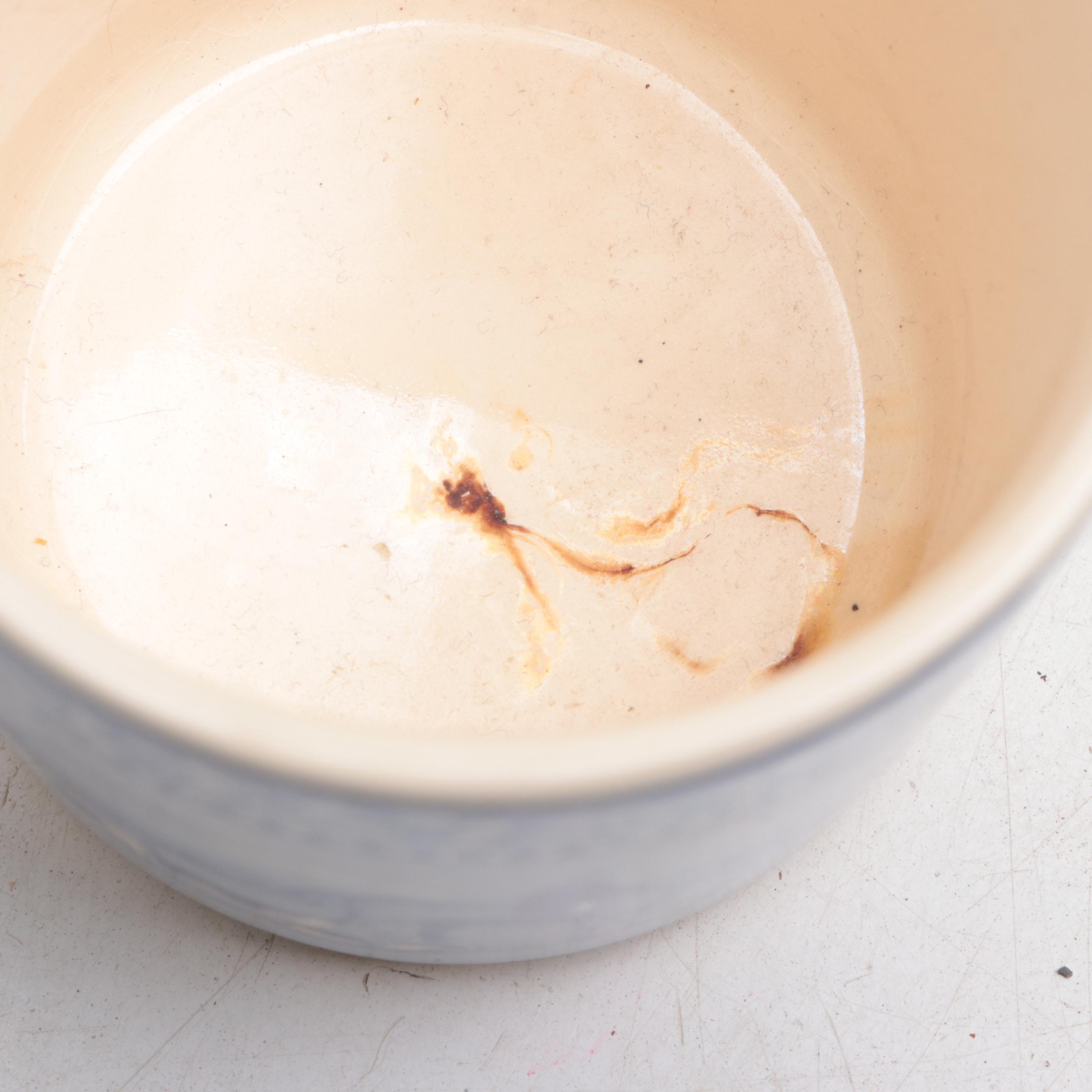 Austin Porcelain Dog Figurines with Blue and White Ceramics