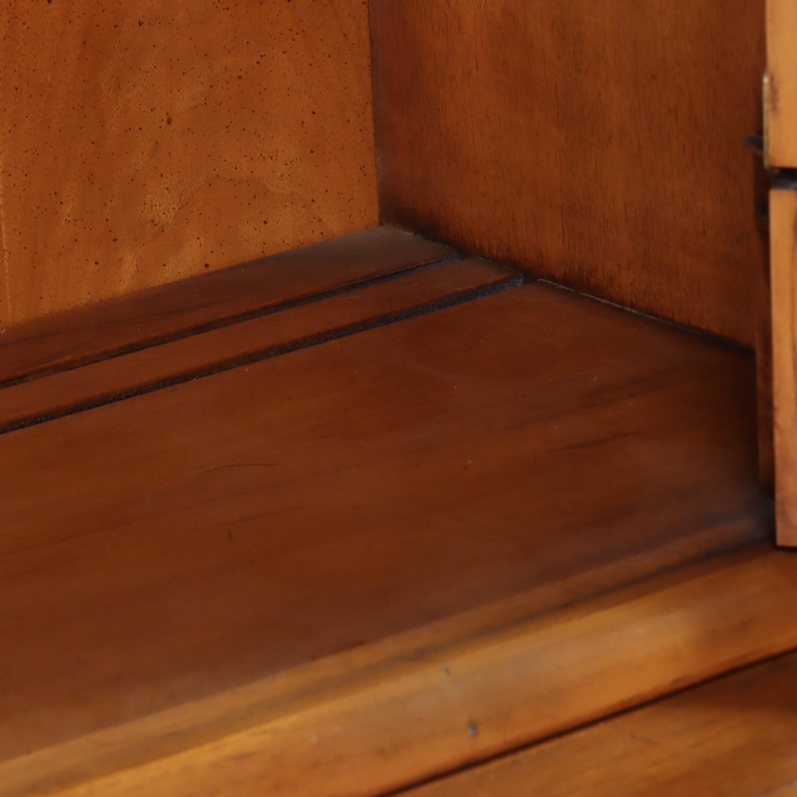 Drexel "Meridian" Mid Century Modern Butternut and Pecan China Cabinet