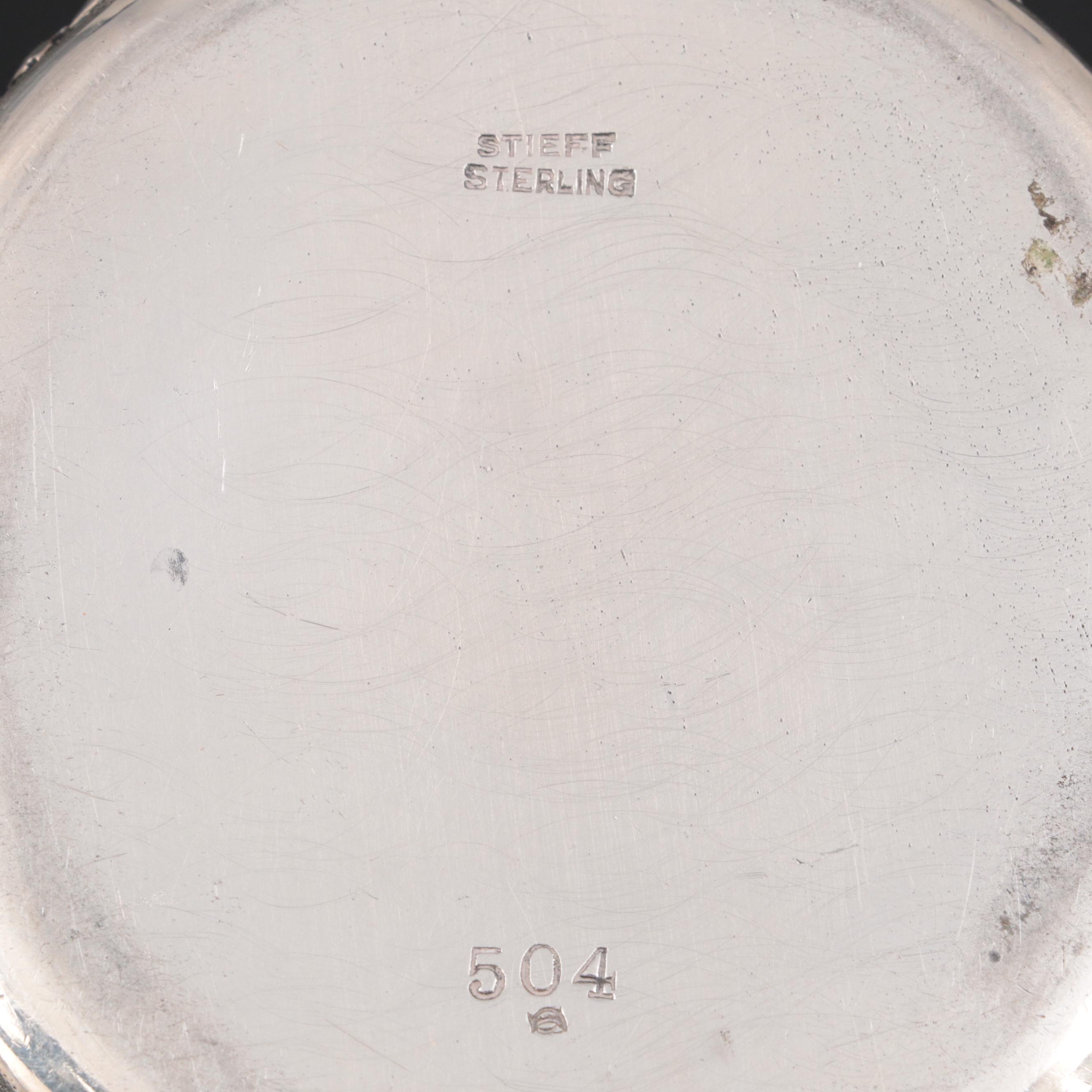 Stieff "Rose" Sterling Silver Footed Basket, Late 19th Century