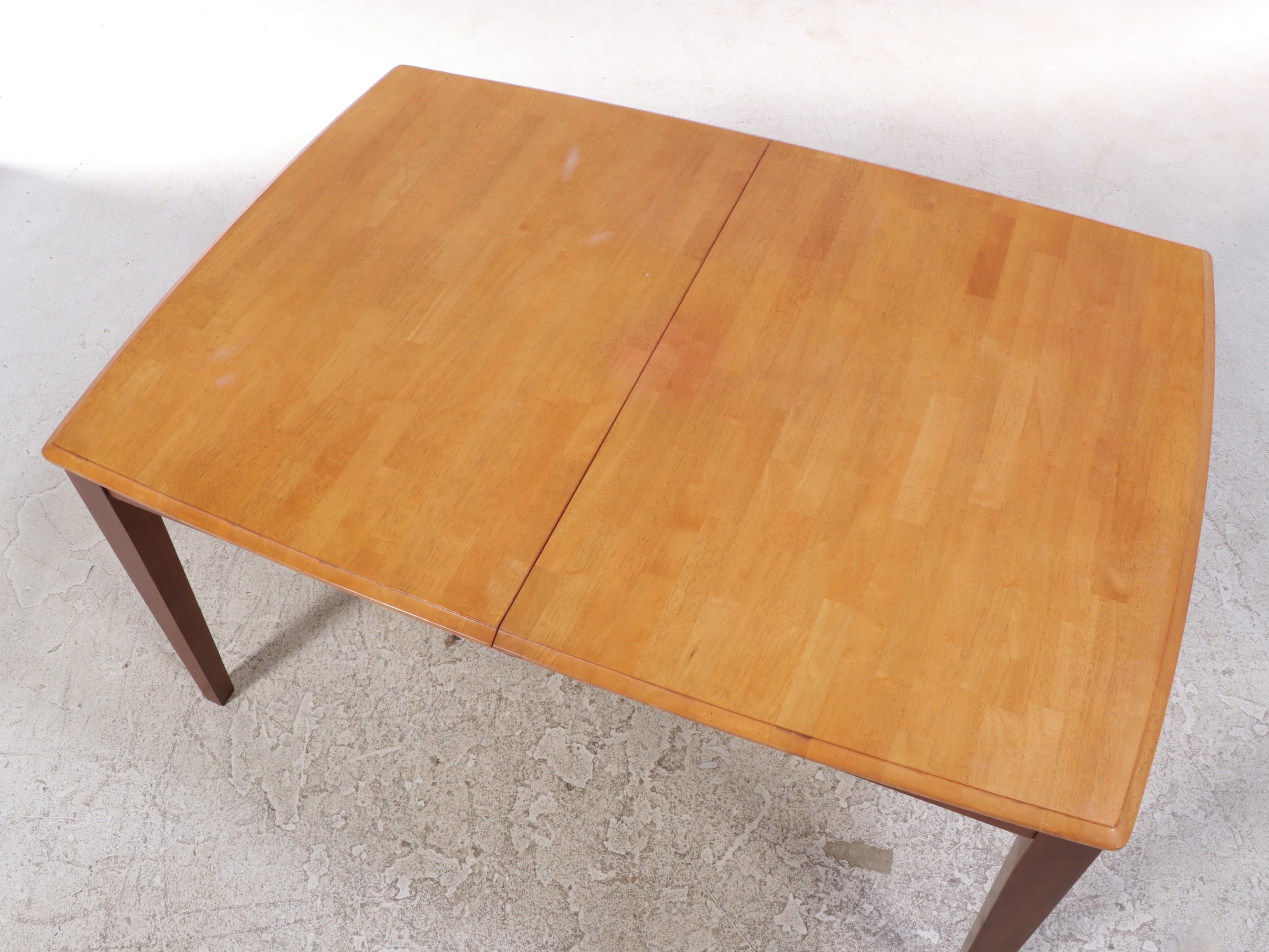 Two-Tone Hardwood Dining Set