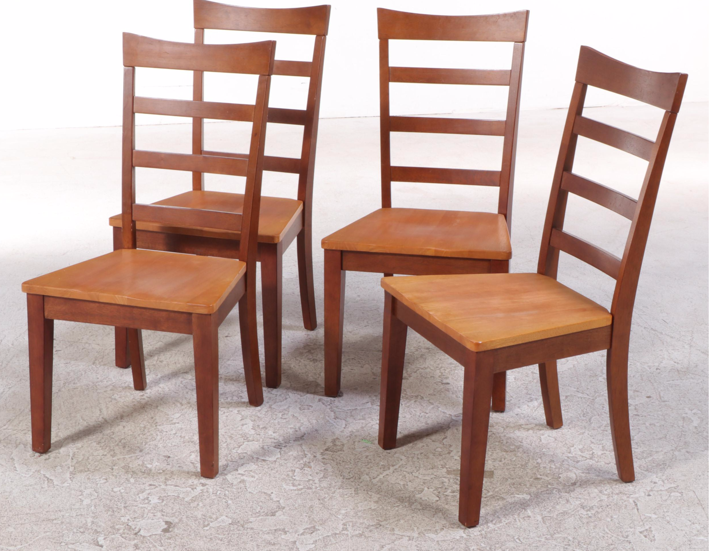 Two-Tone Hardwood Dining Set