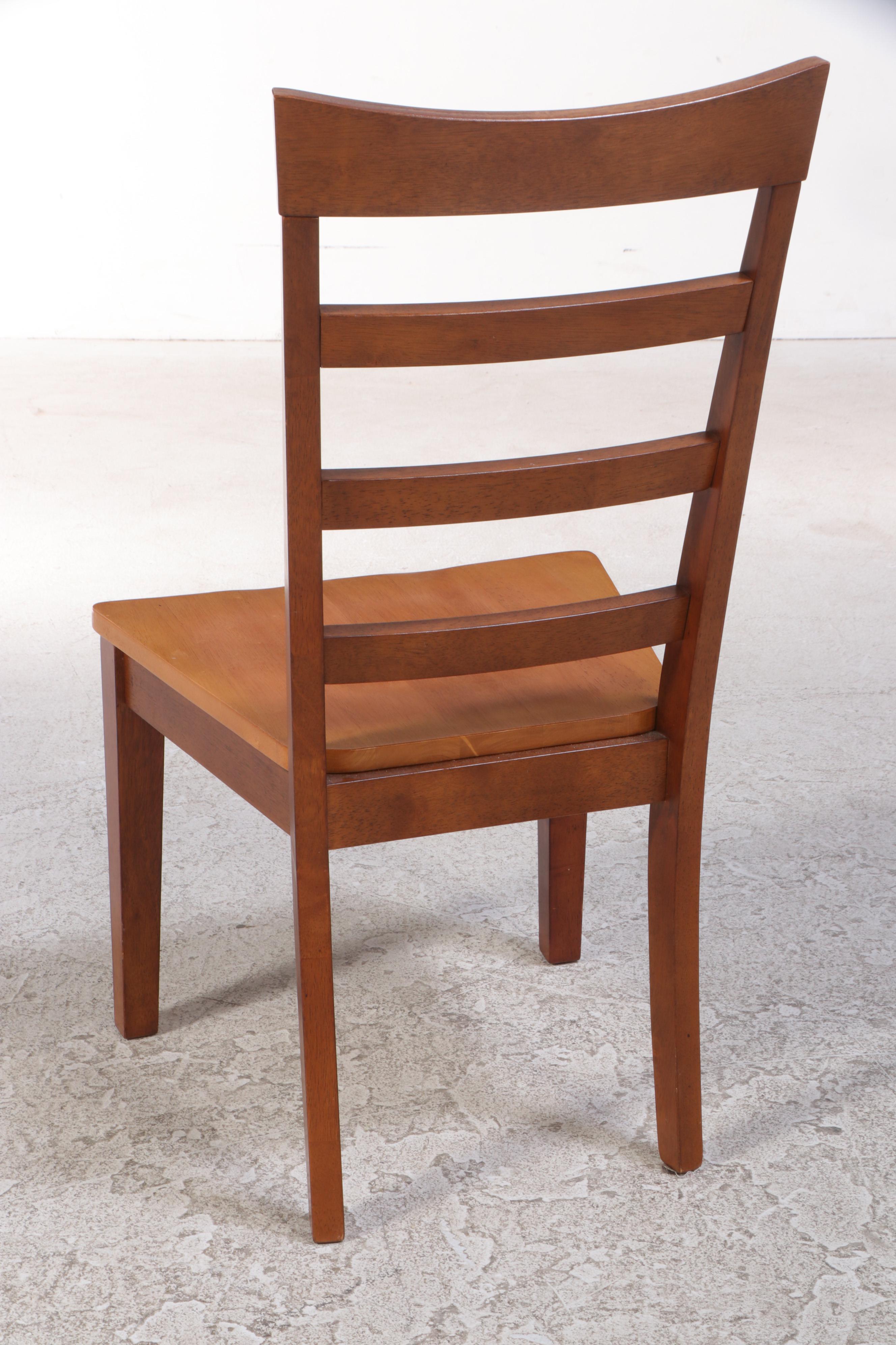 Two-Tone Hardwood Dining Set