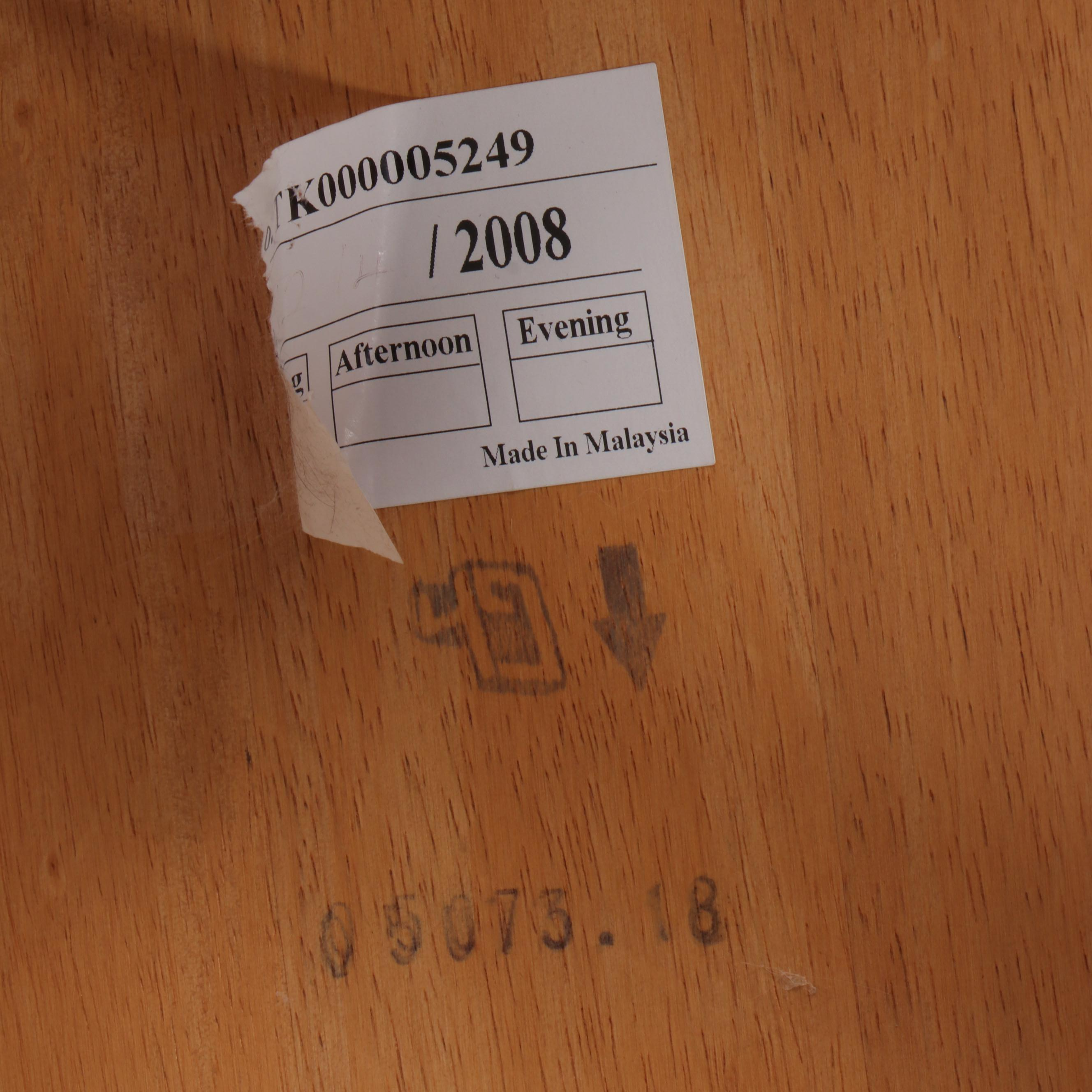 Two-Tone Hardwood Dining Set