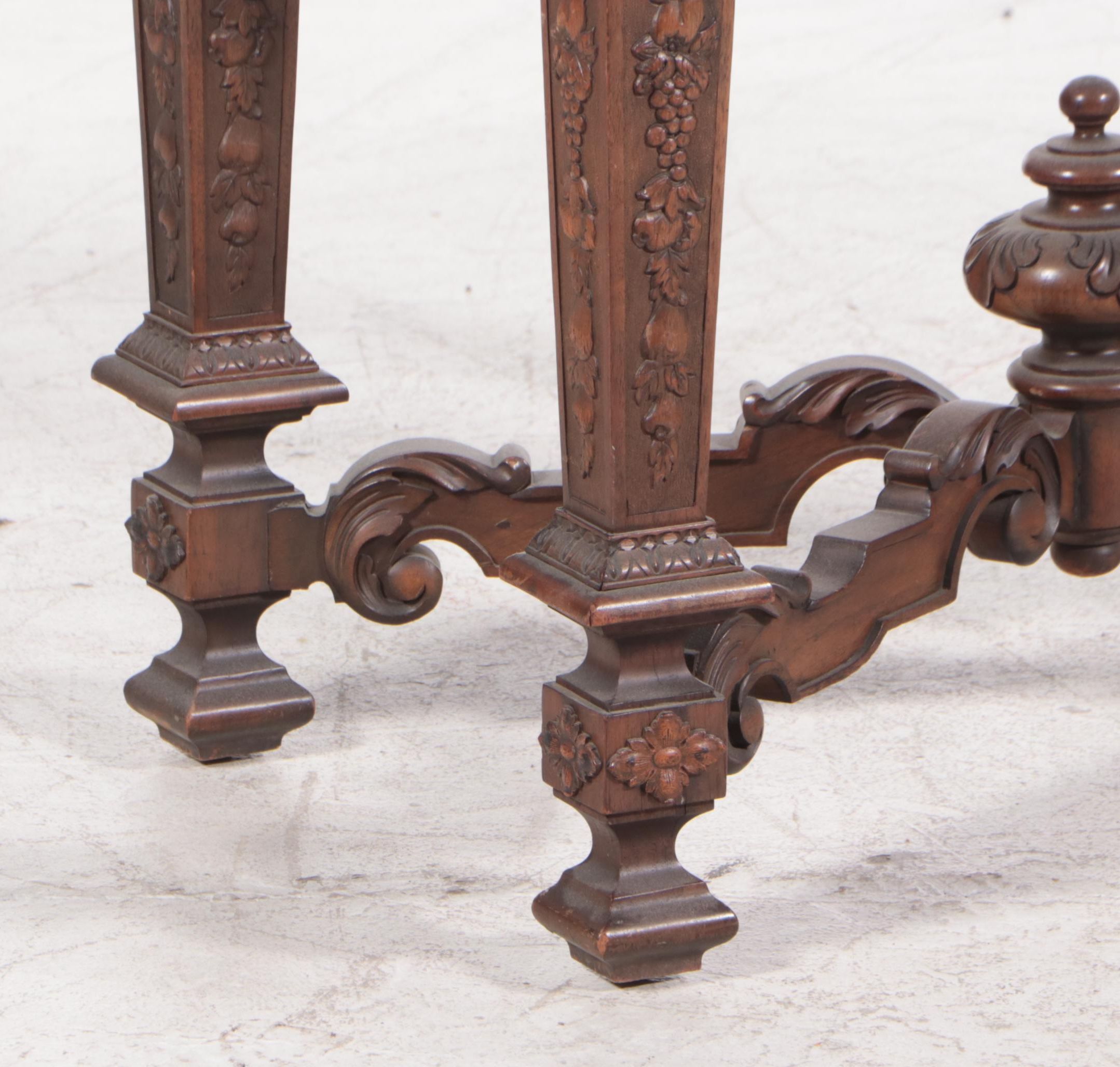 Chinoiserie Red Lacquerware Cabinet on Stand, Mid-20th Century