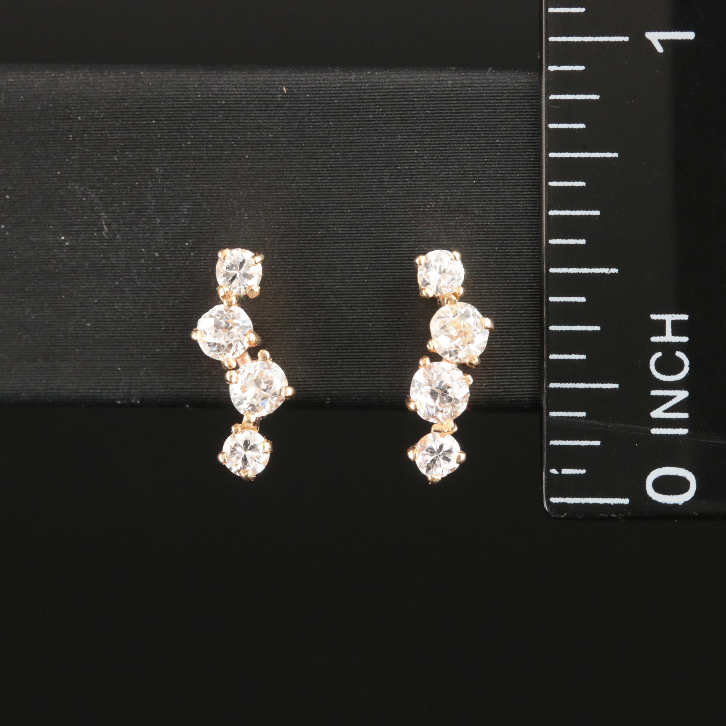 14K 0.69 CTW Diamond Earrings