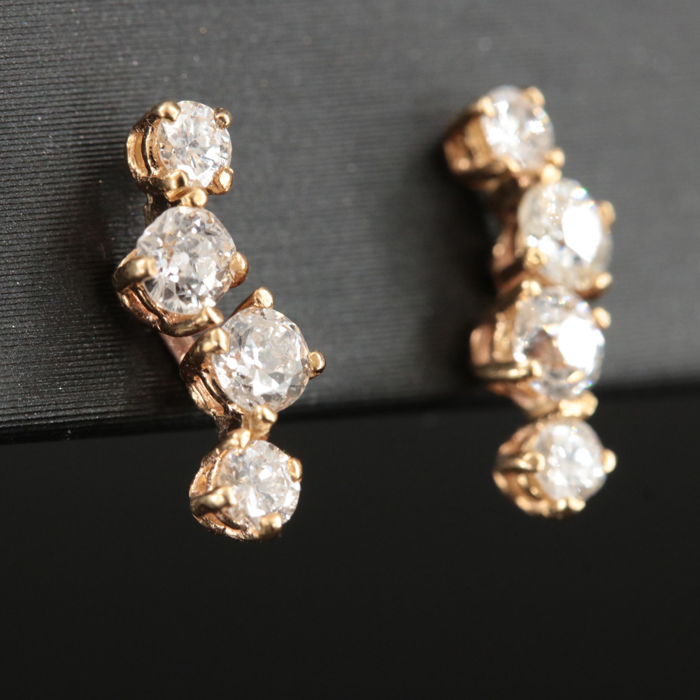 14K 0.69 CTW Diamond Earrings