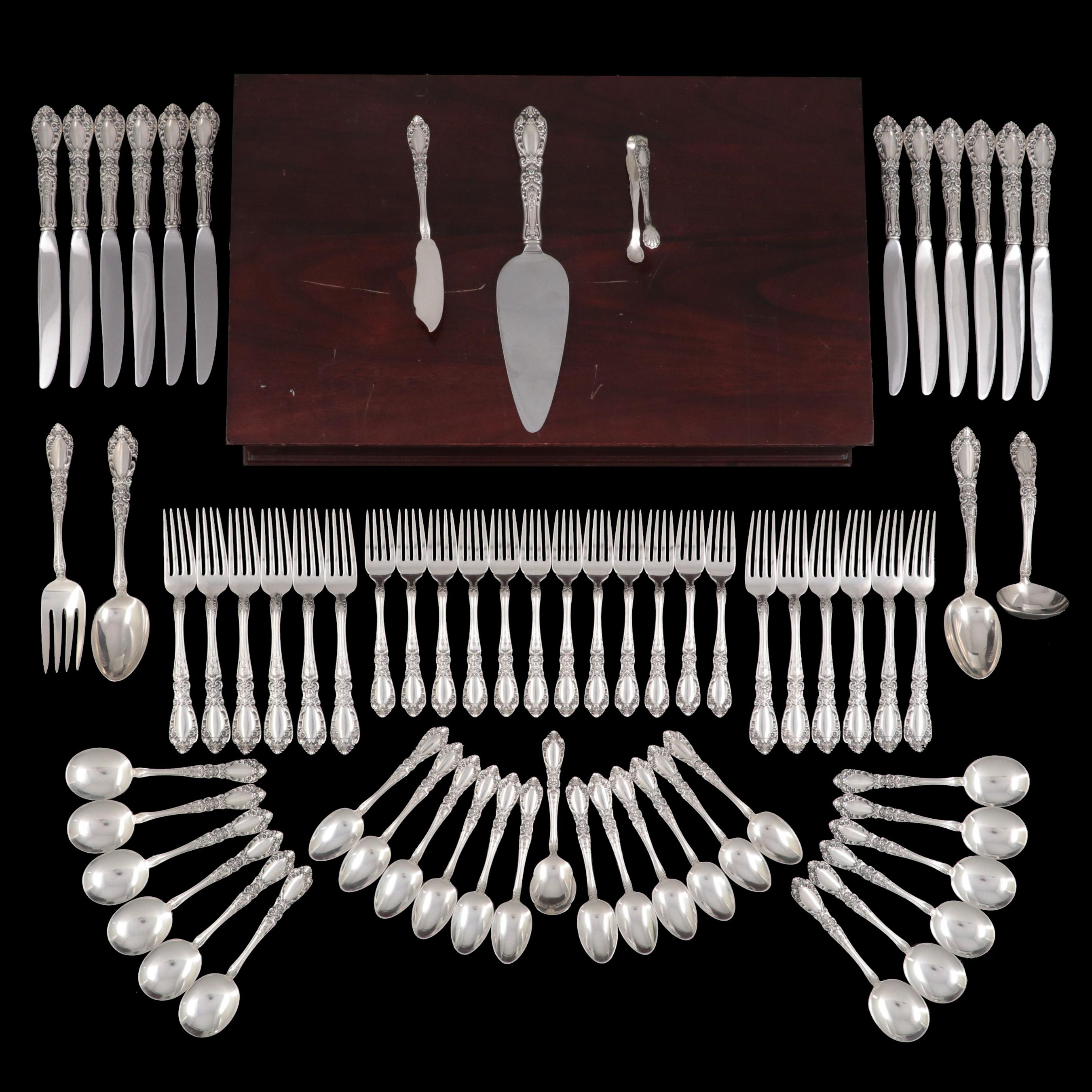 Alvin "Prince Eugene" Sterling Silver Flatware and Serving Utensils, 1950–1991