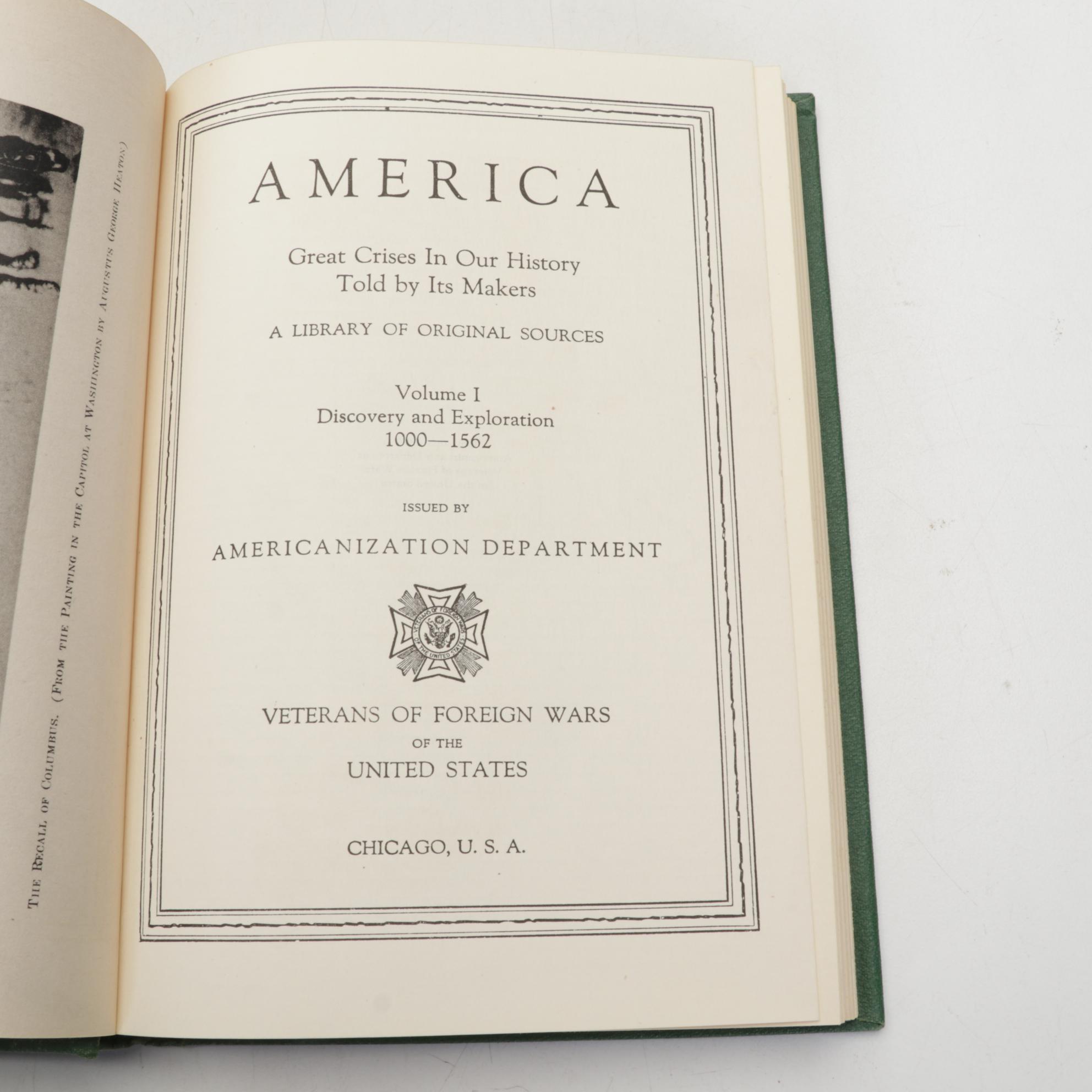 "America: Great Crises in Our History" Fourteen-Volume Set, Early to Mid-20th C.