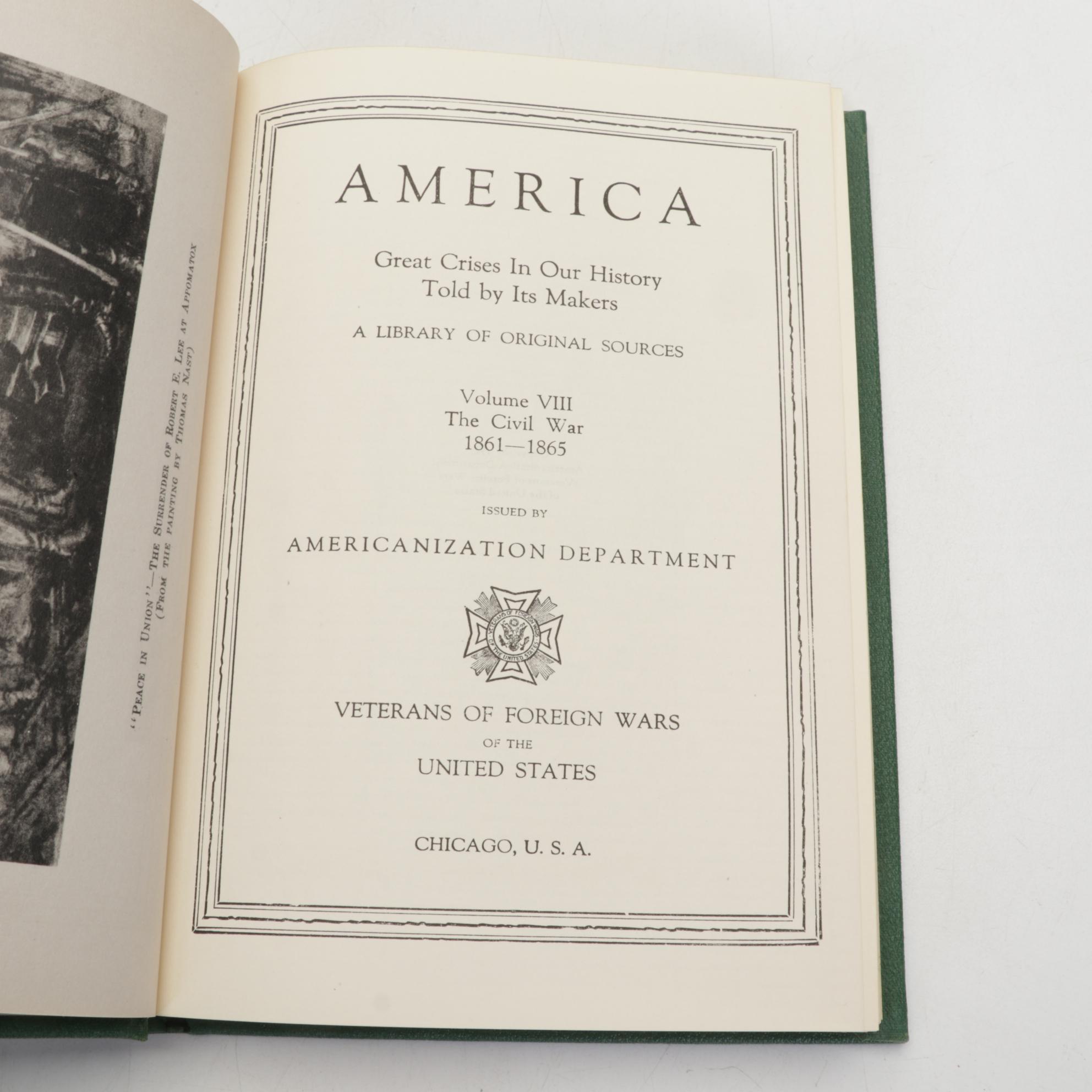 "America: Great Crises in Our History" Fourteen-Volume Set, Early to Mid-20th C.