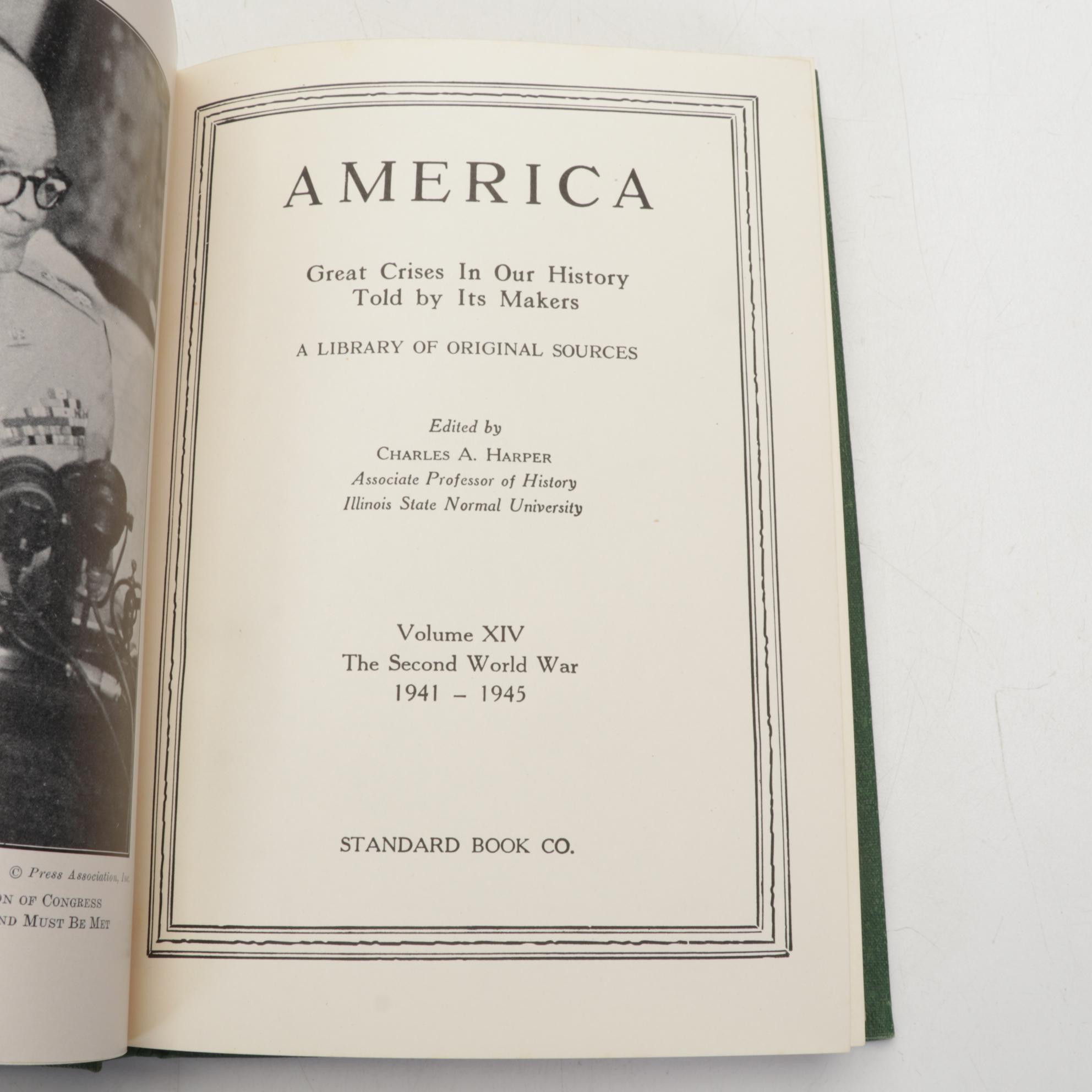 "America: Great Crises in Our History" Fourteen-Volume Set, Early to Mid-20th C.