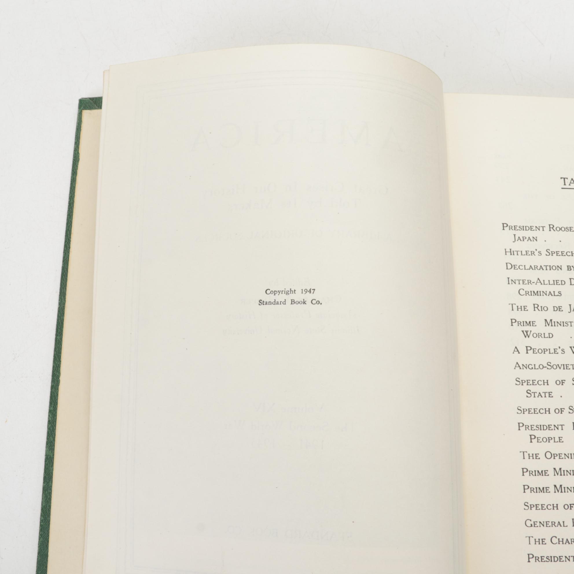 "America: Great Crises in Our History" Fourteen-Volume Set, Early to Mid-20th C.