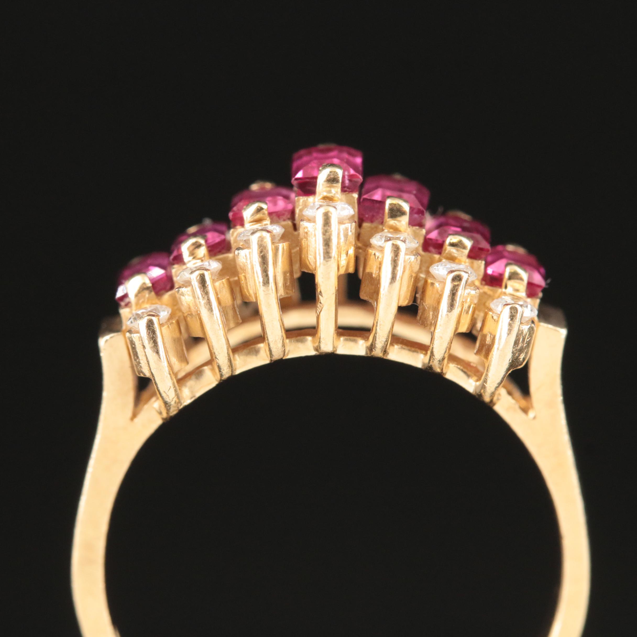 14K Ruby and Diamond Ring