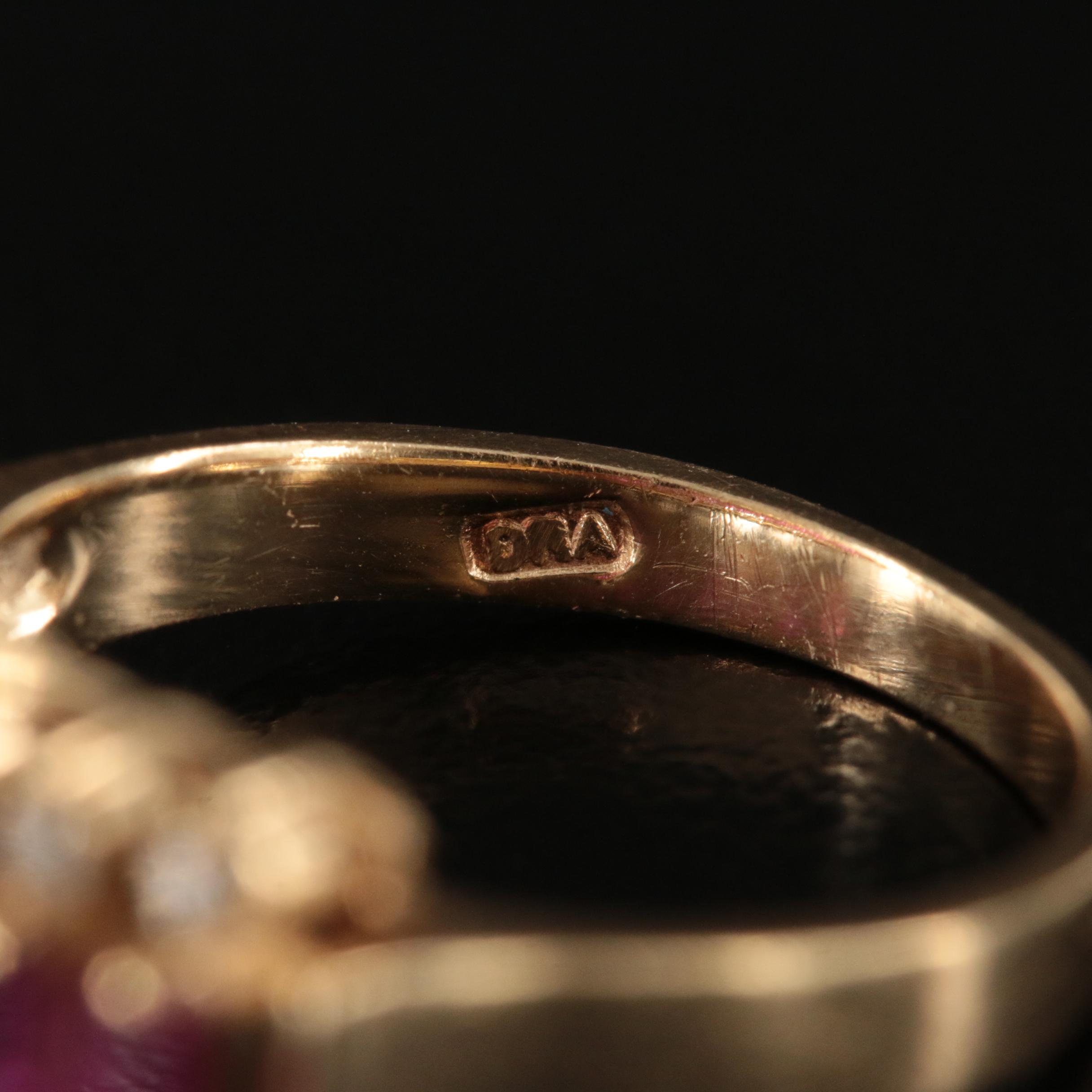 14K Ruby and Diamond Ring