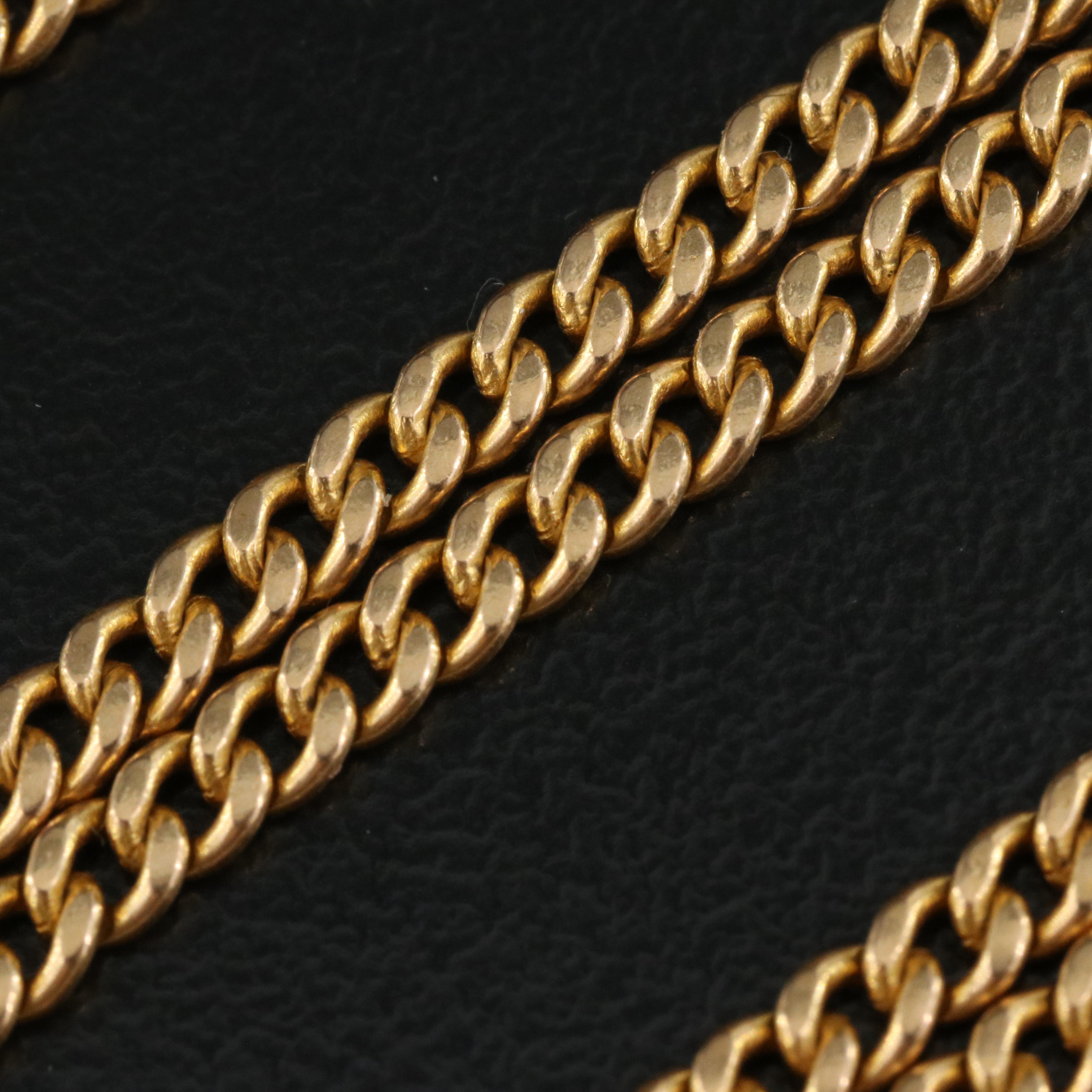 18K Curb Chain with 24K Clasp