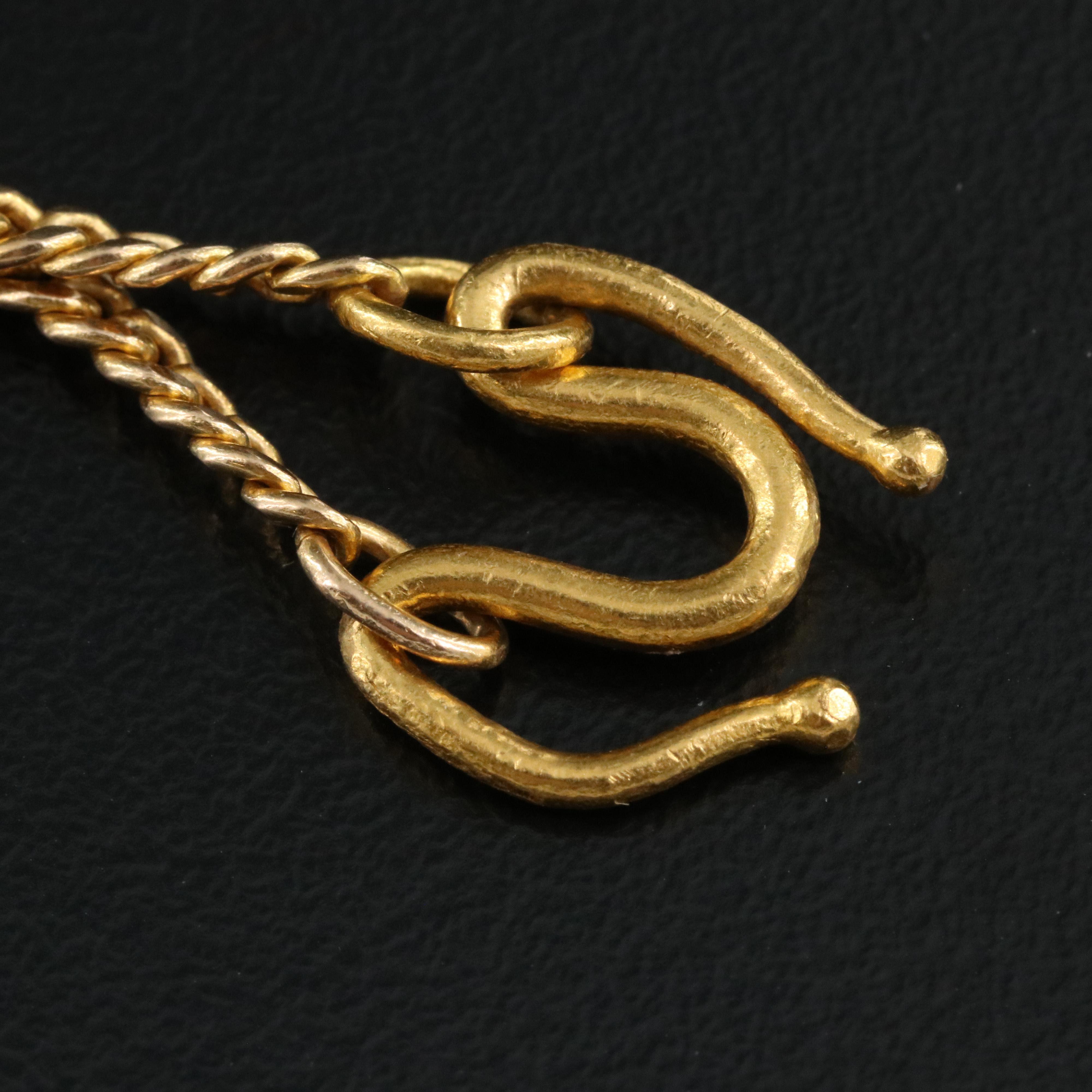 18K Curb Chain with 24K Clasp