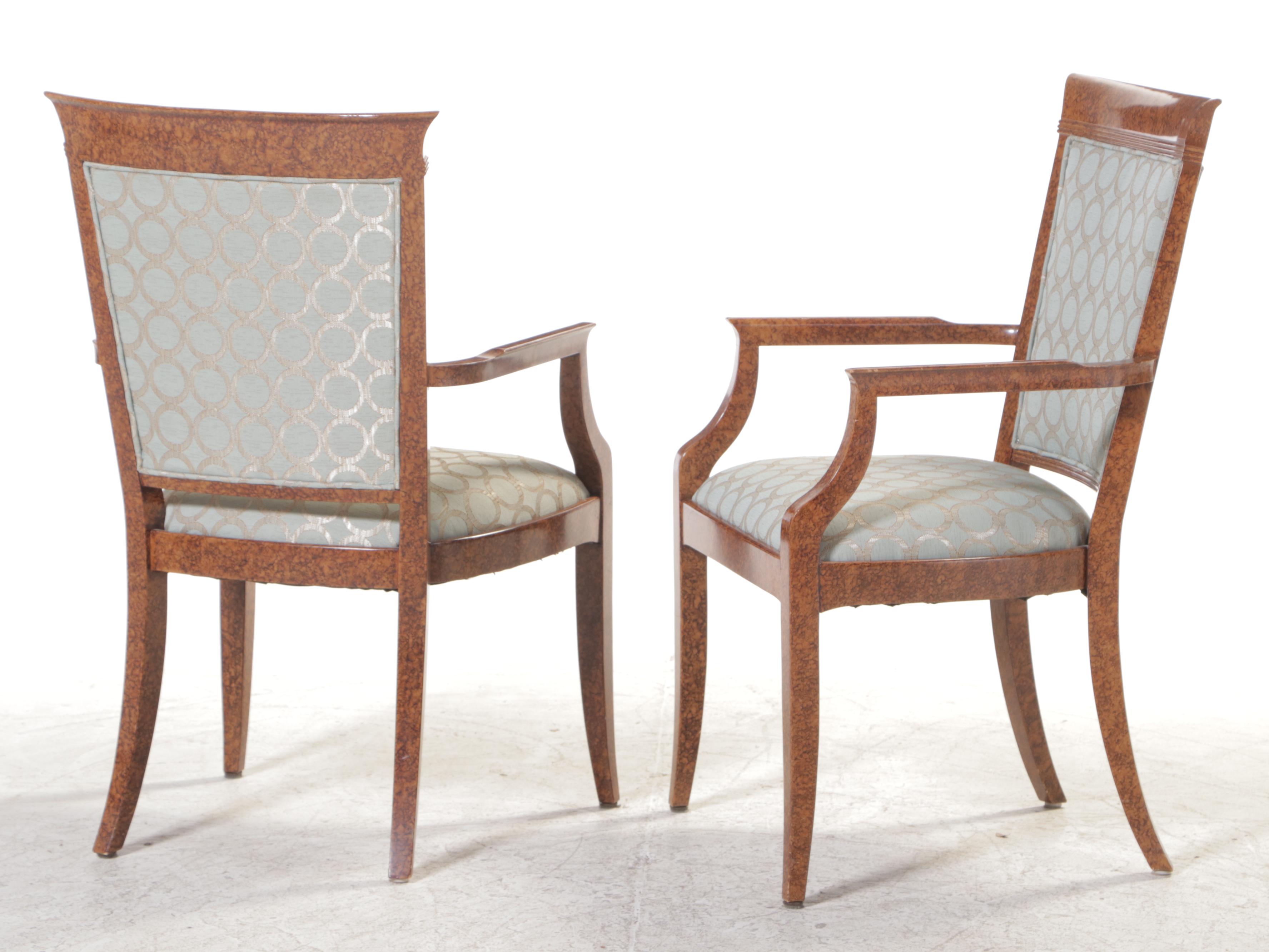 Nine-Piece Biedermeier Style Dining Set, Including Councill