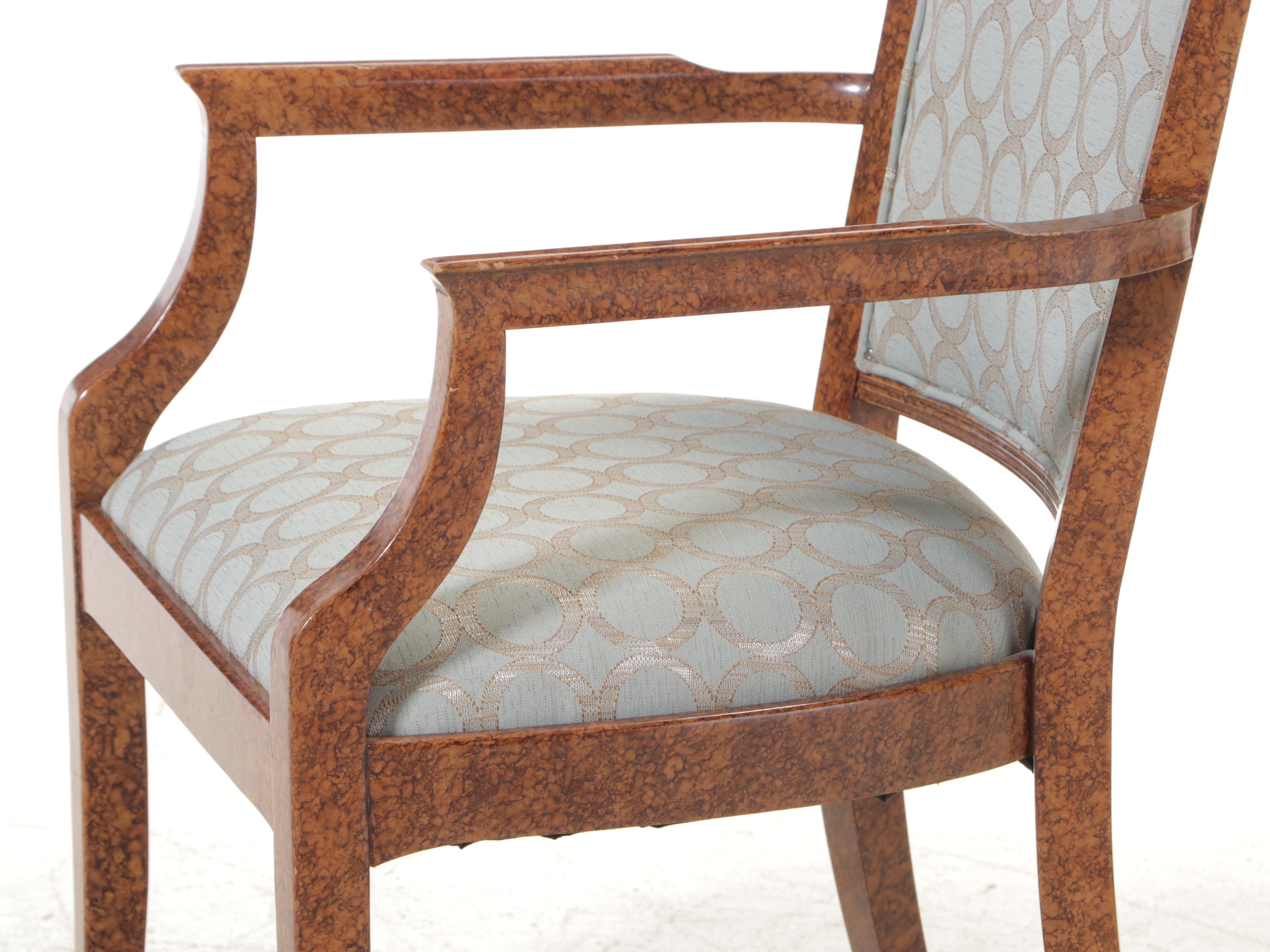 Nine-Piece Biedermeier Style Dining Set, Including Councill