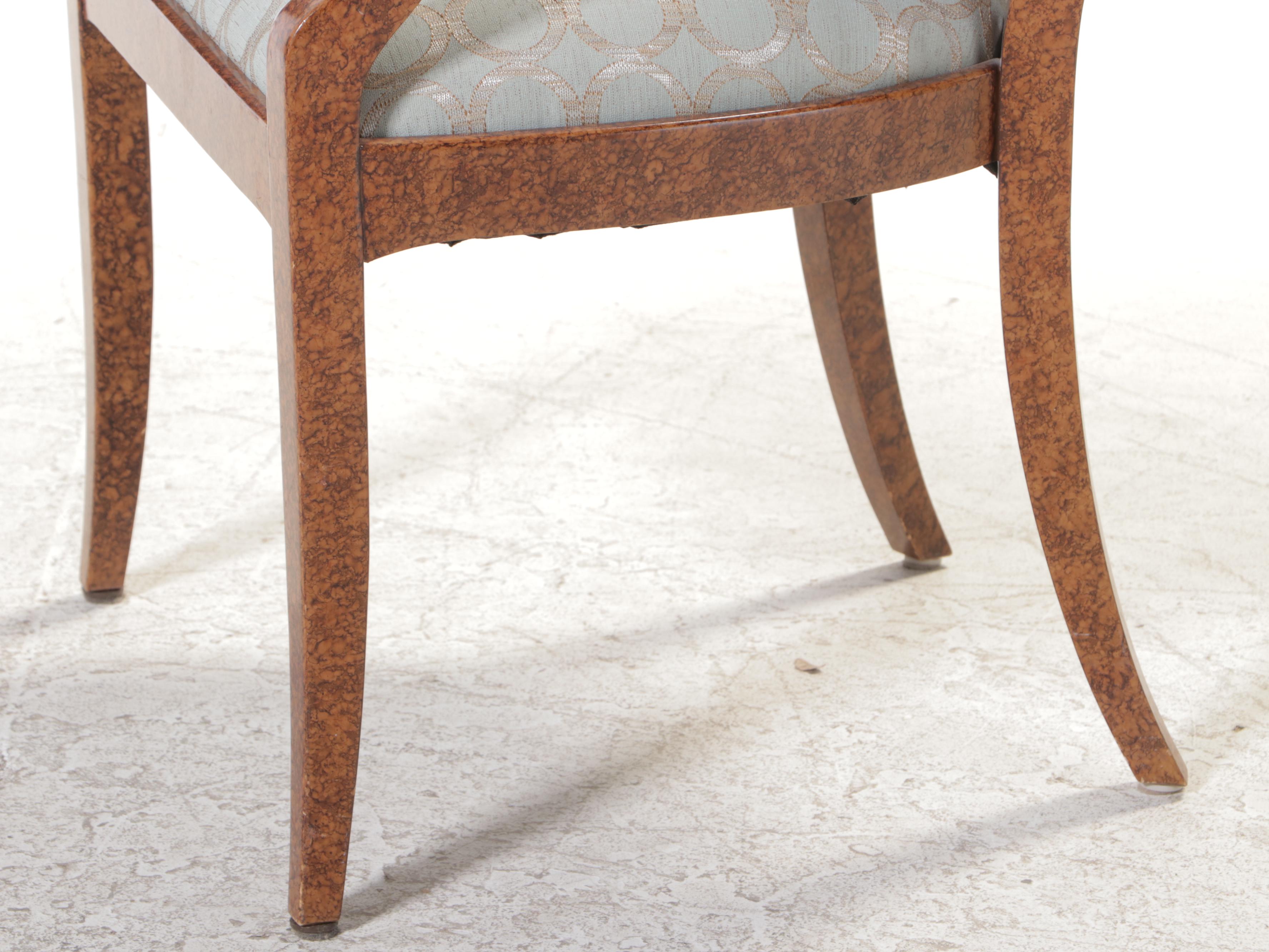 Nine-Piece Biedermeier Style Dining Set, Including Councill