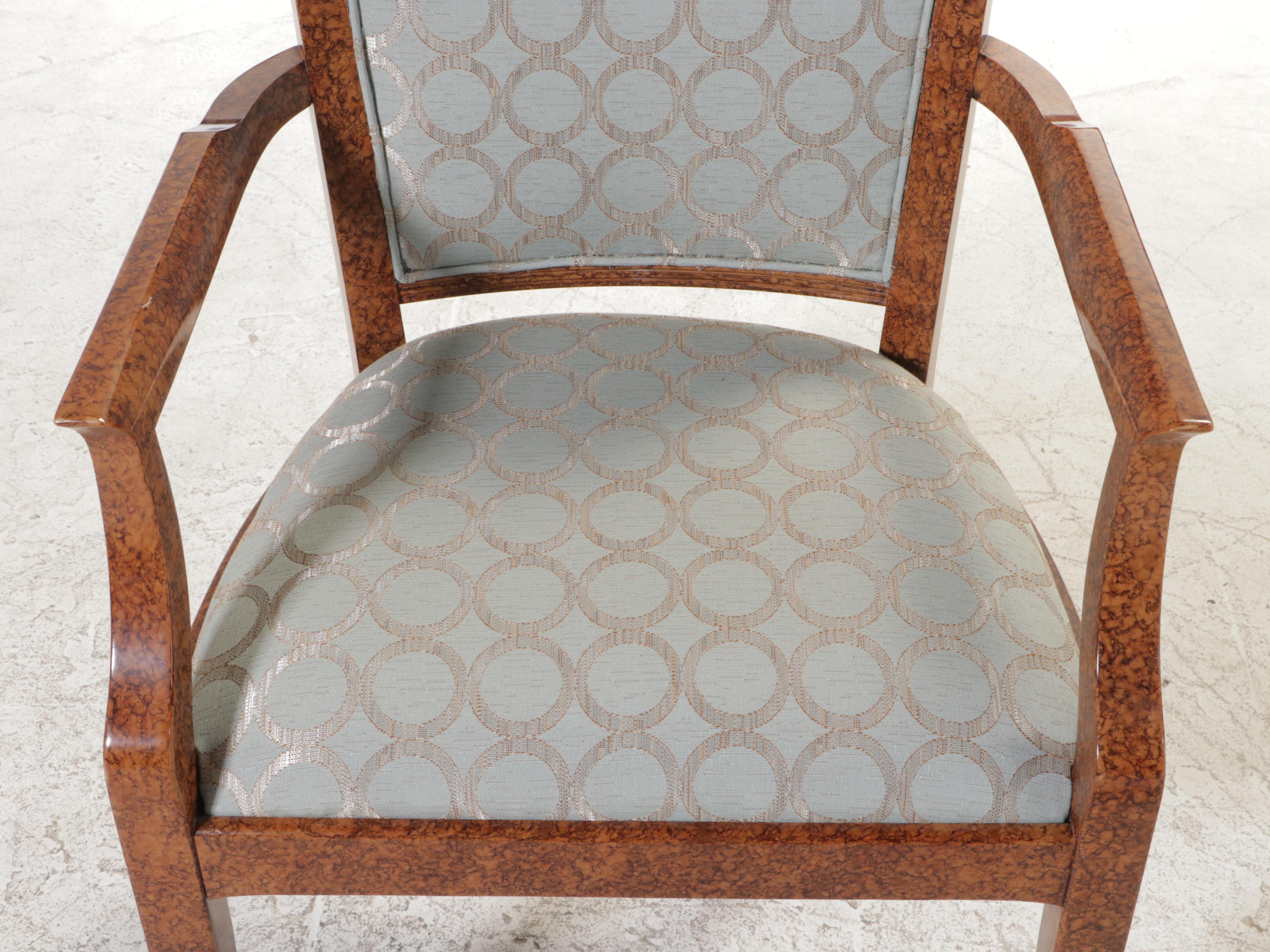 Nine-Piece Biedermeier Style Dining Set, Including Councill