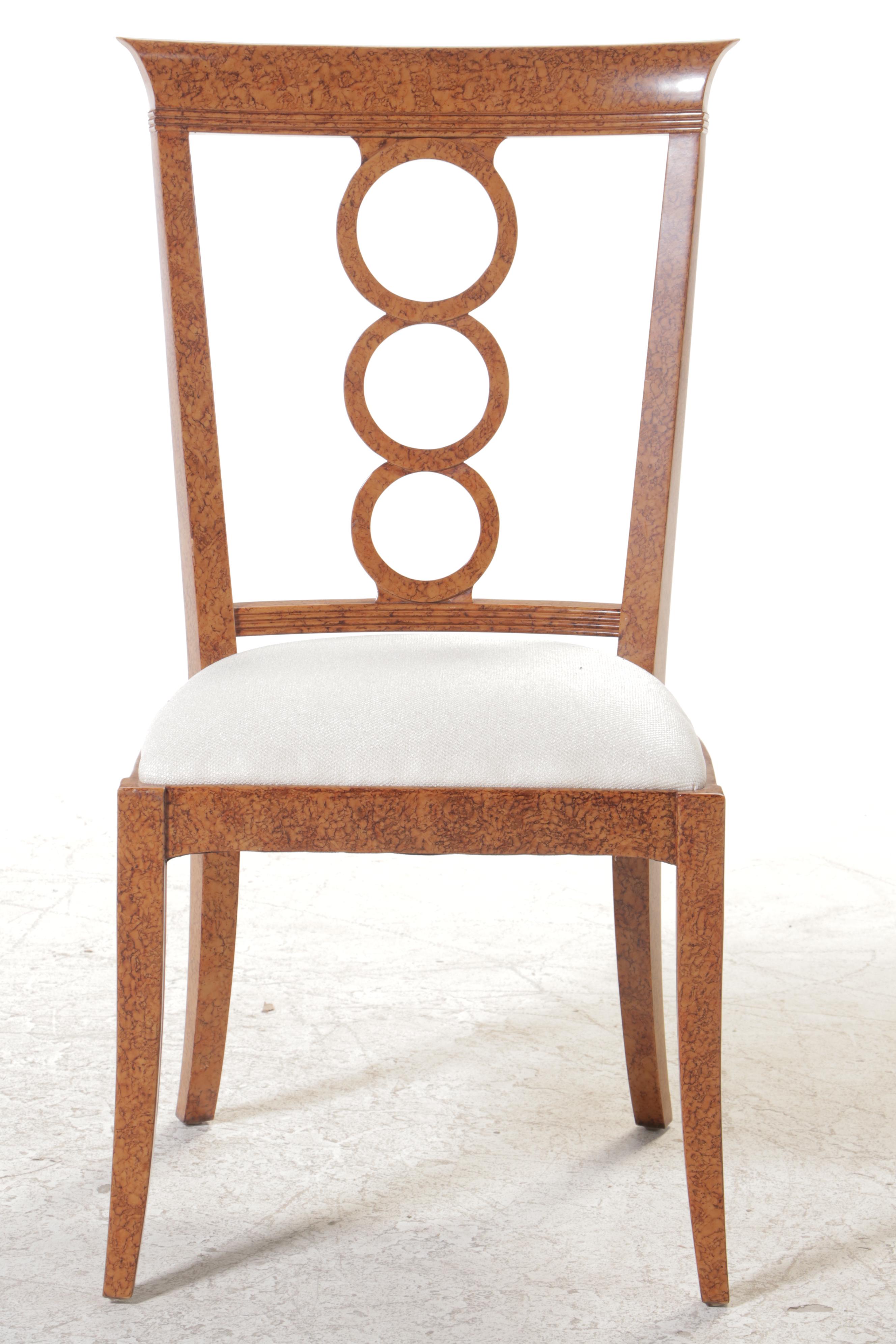 Nine-Piece Biedermeier Style Dining Set, Including Councill