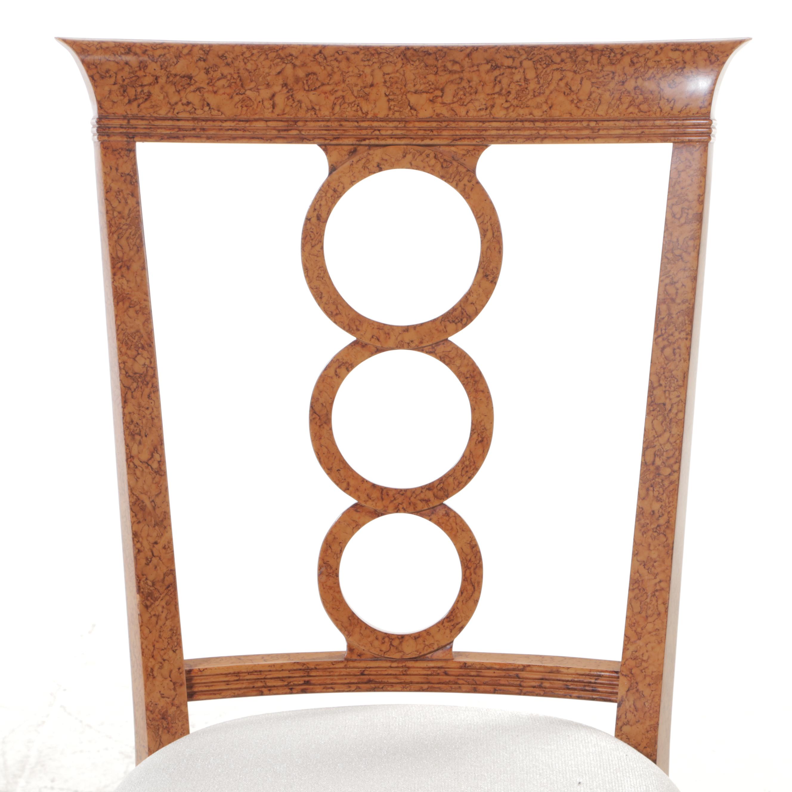 Nine-Piece Biedermeier Style Dining Set, Including Councill