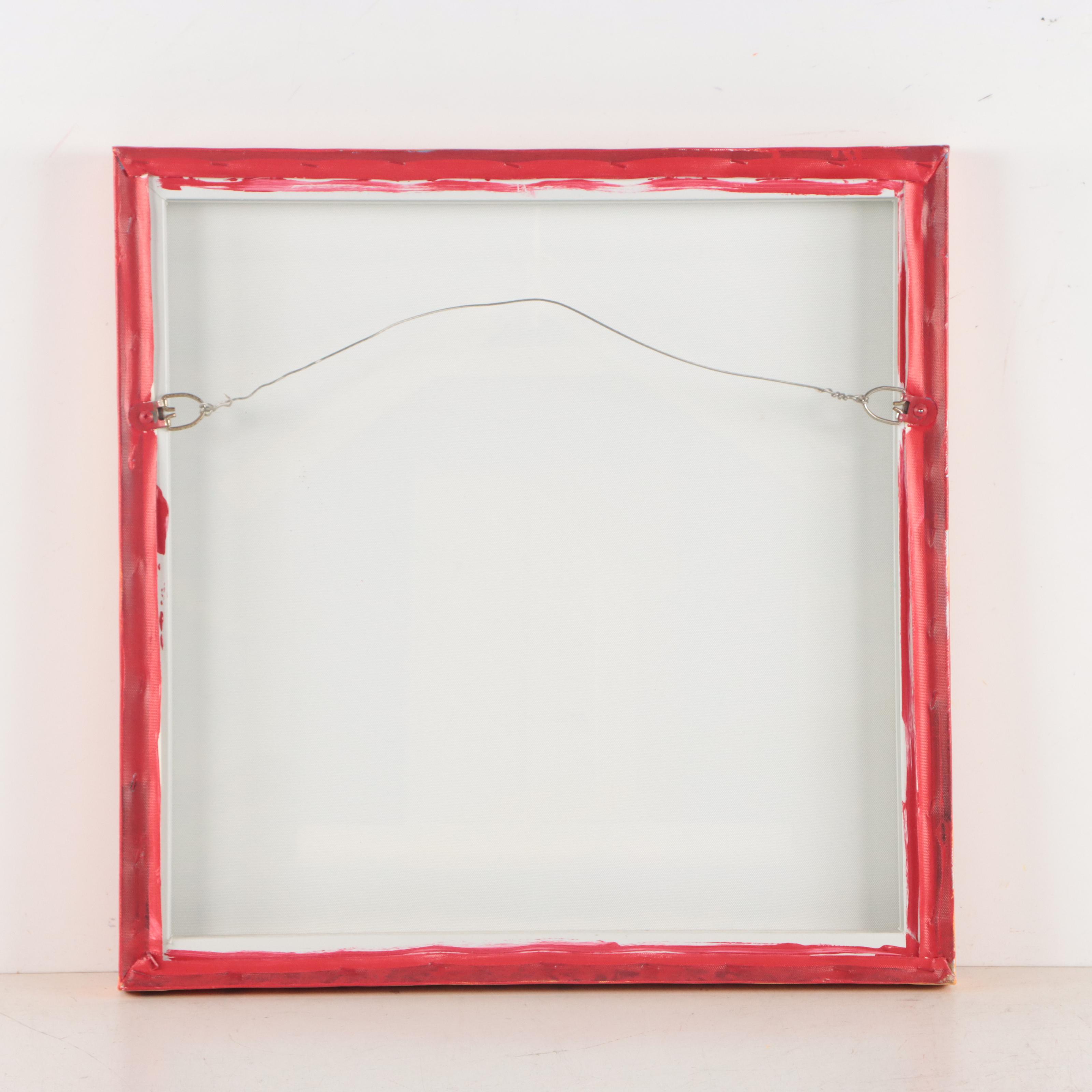 Robbie Kemper Acrylic Painting "8 Green Dot Spiral"