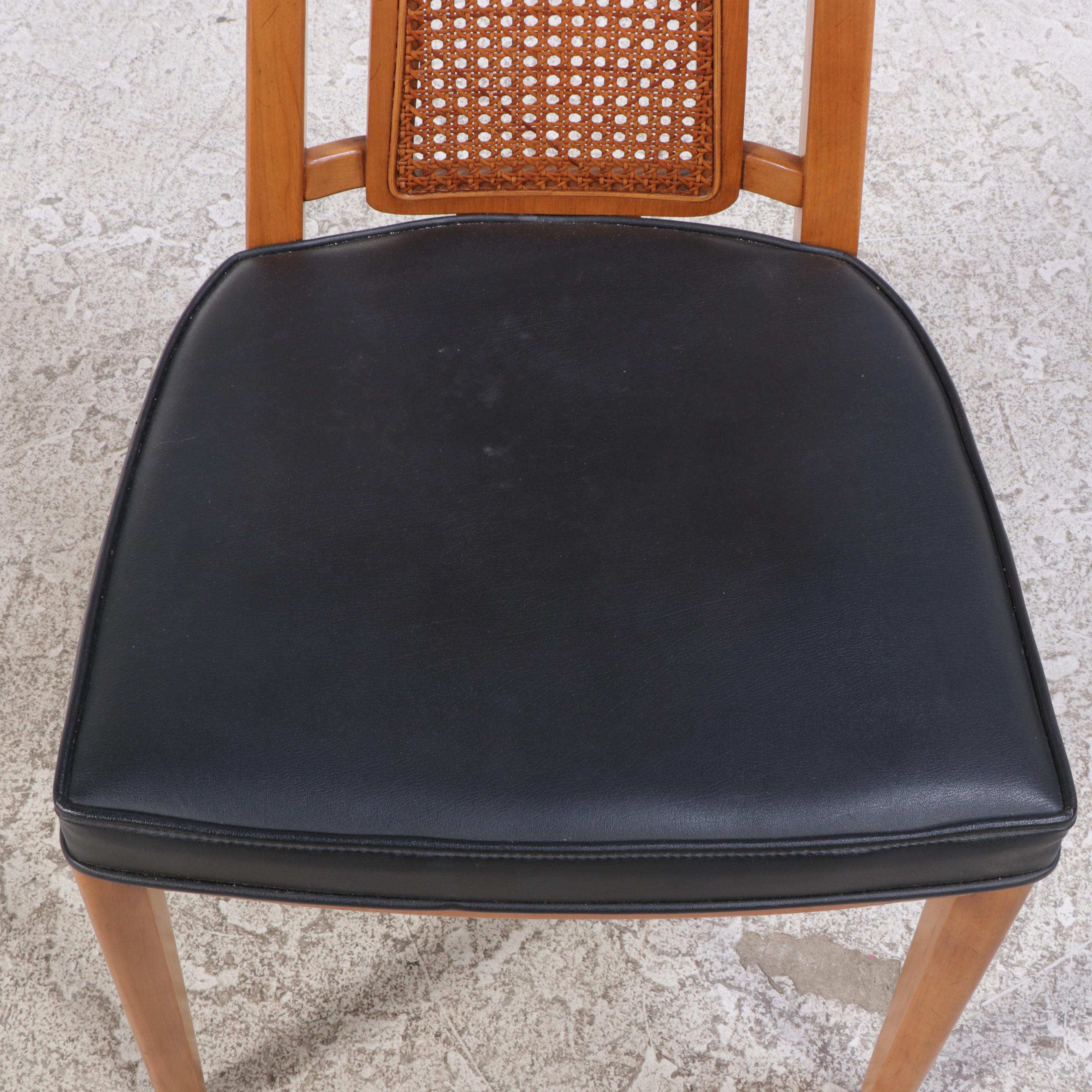 Five-Piece Drexel "Meridian" Mid Century Modern Butternut & Pecan Dining Set