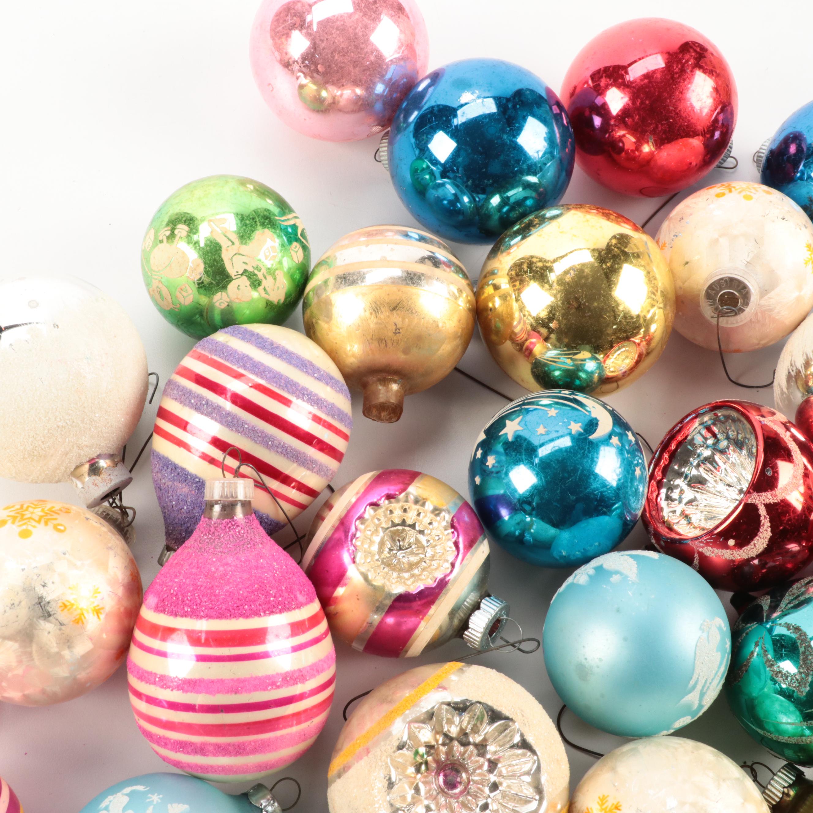 D. Morgan Collection Ceramic Figurines With Blown Glass Ornaments and More