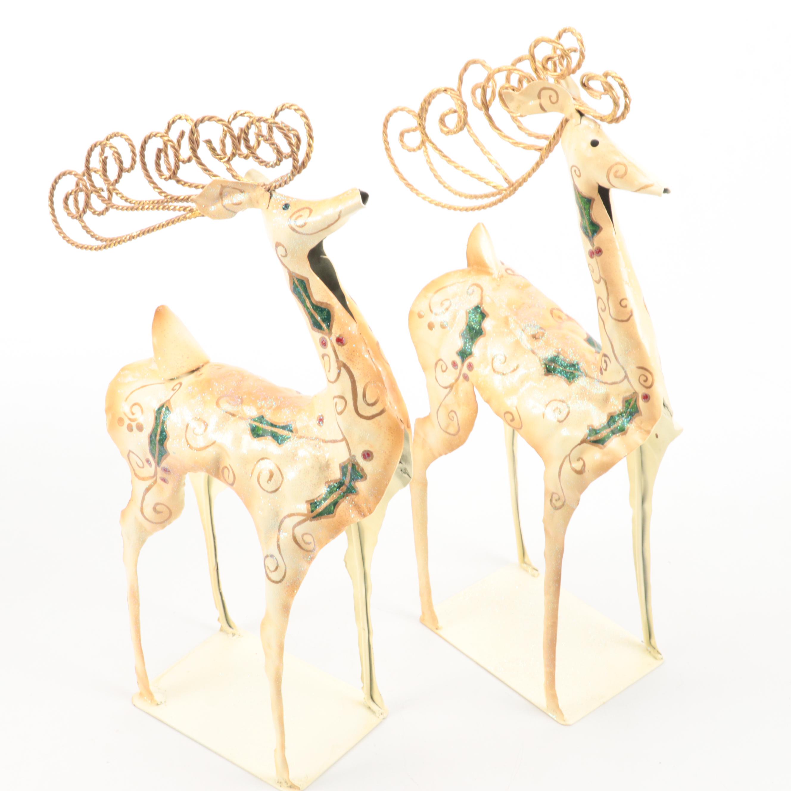 D. Morgan Collection Ceramic Figurines With Blown Glass Ornaments and More