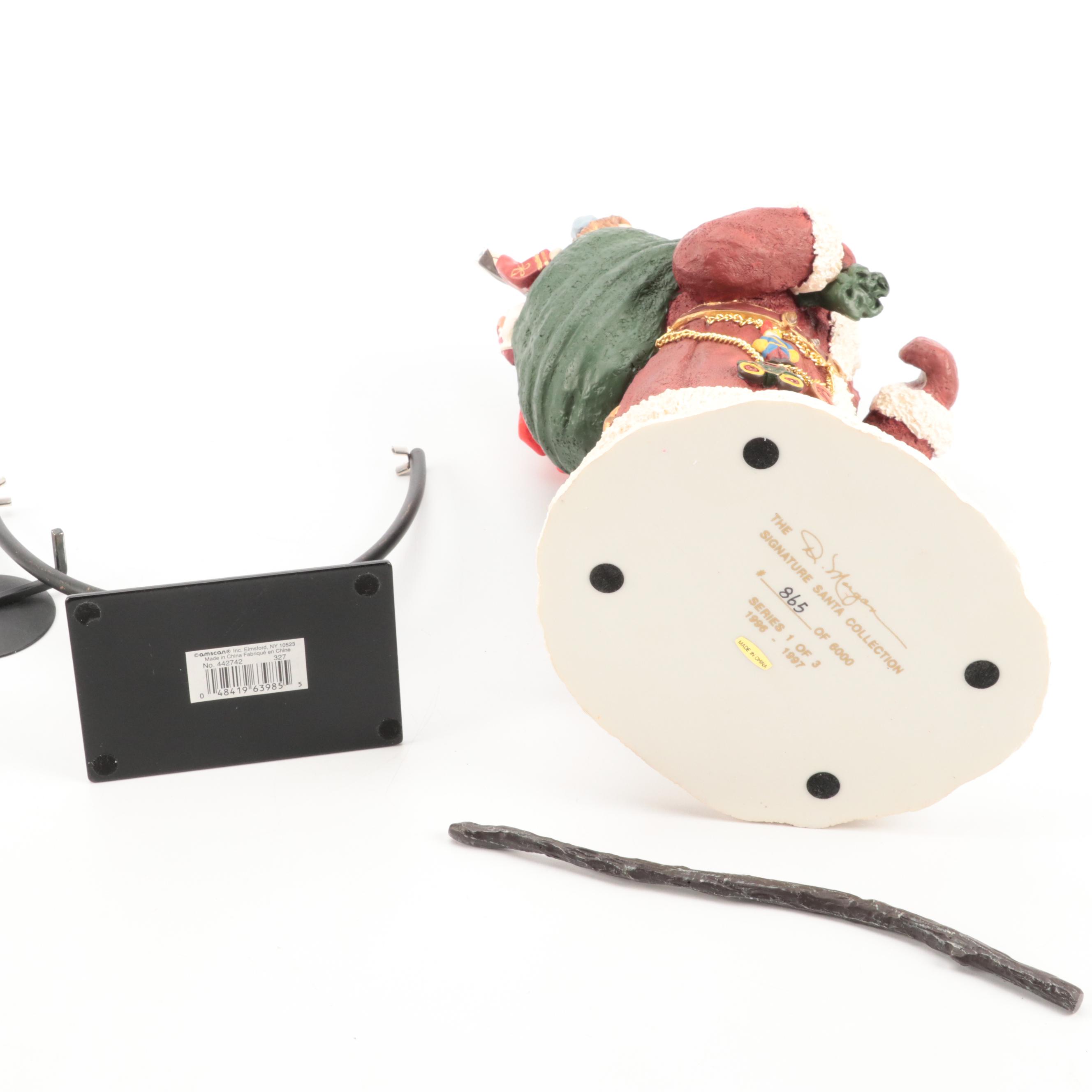 D. Morgan Collection Ceramic Figurines With Blown Glass Ornaments and More