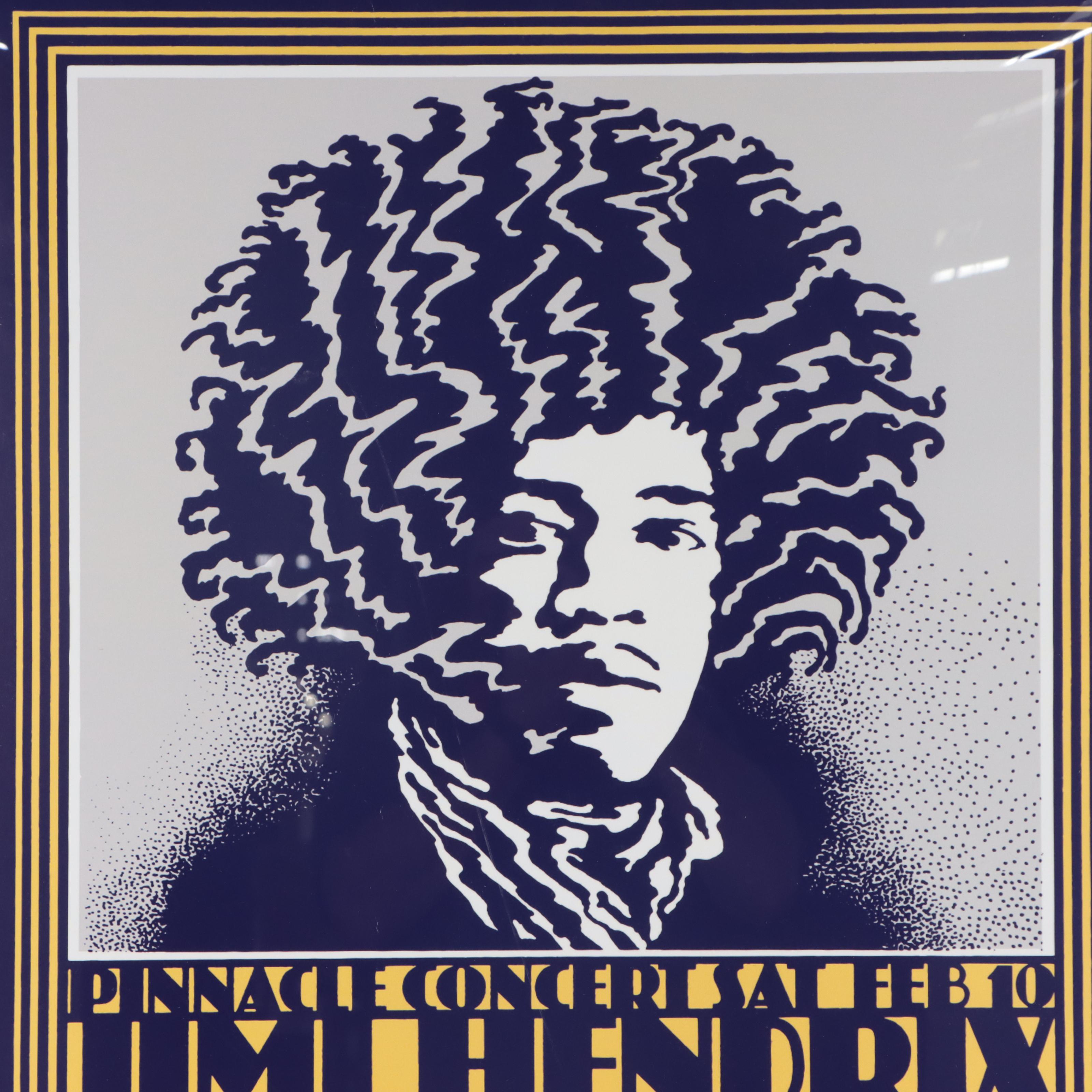 Jimi Hendrix Offset Lithograph Concert Poster