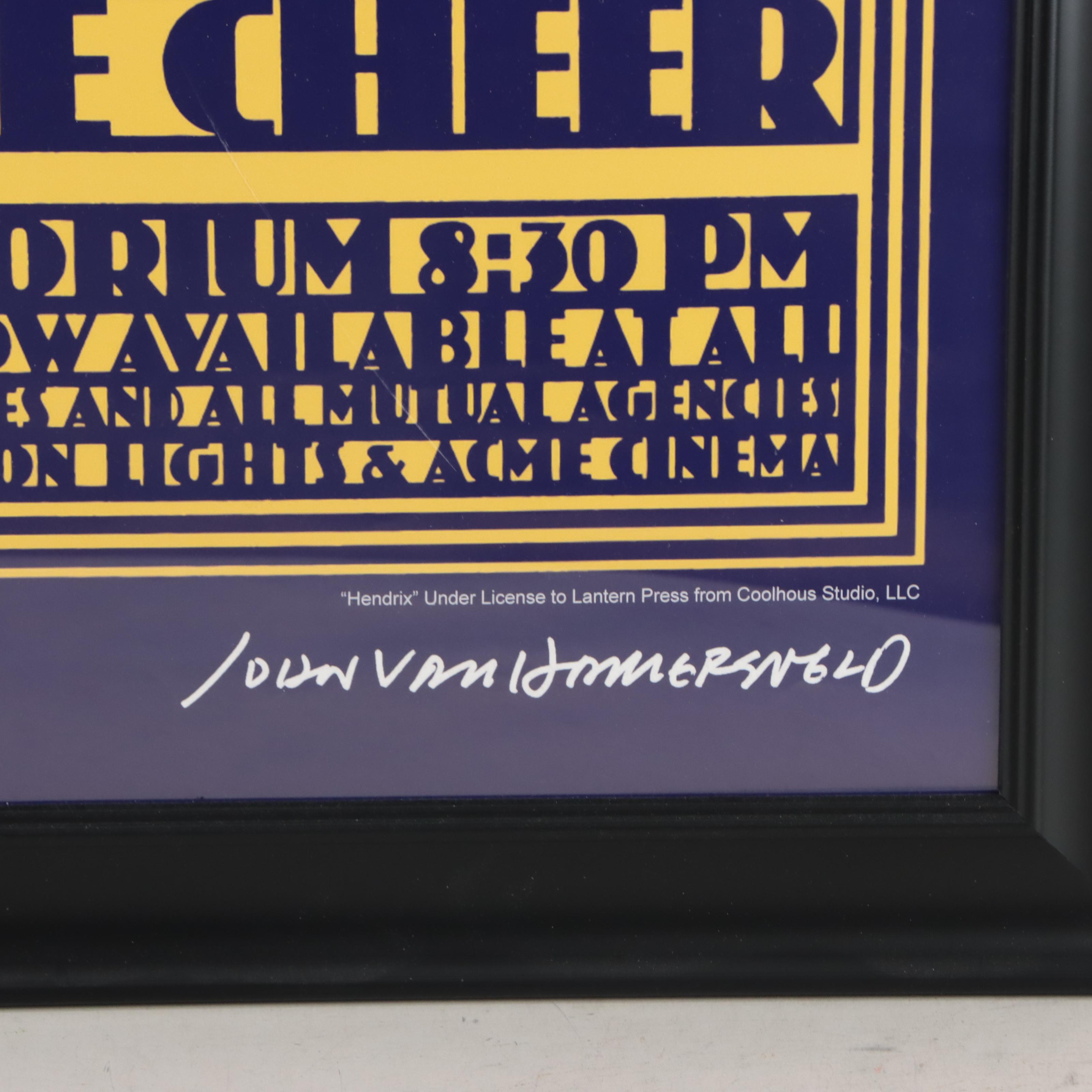 Jimi Hendrix Offset Lithograph Concert Poster