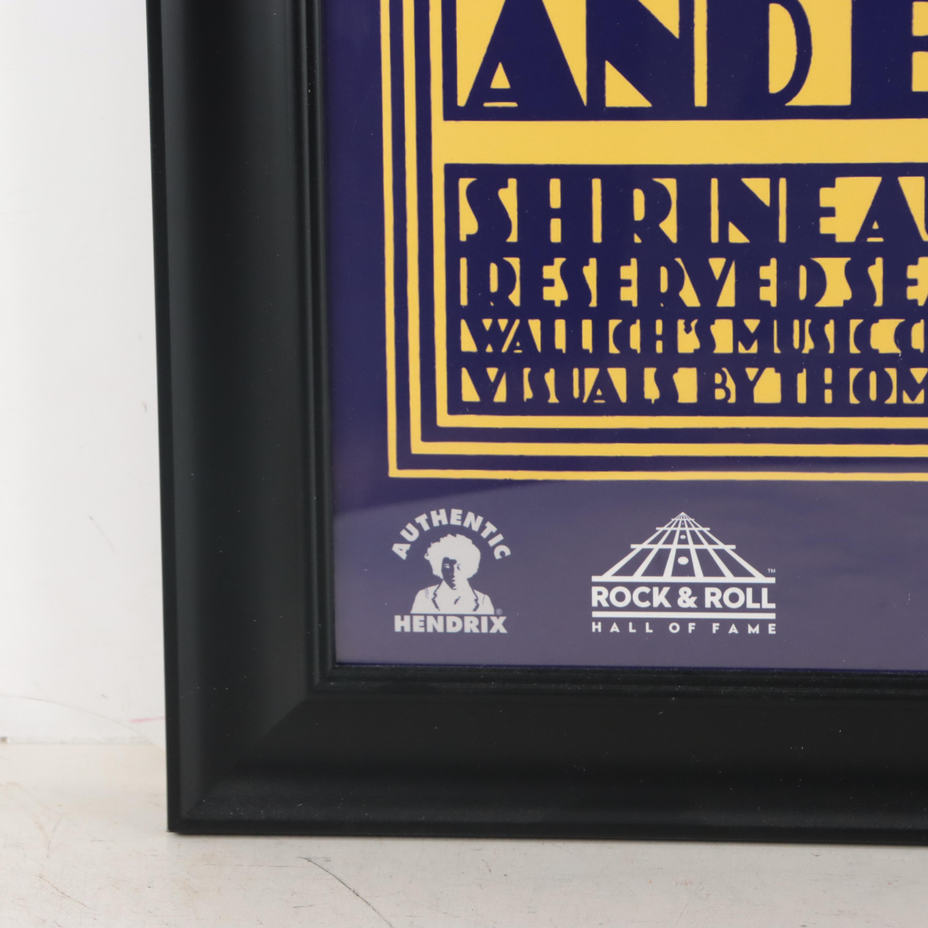 Jimi Hendrix Offset Lithograph Concert Poster